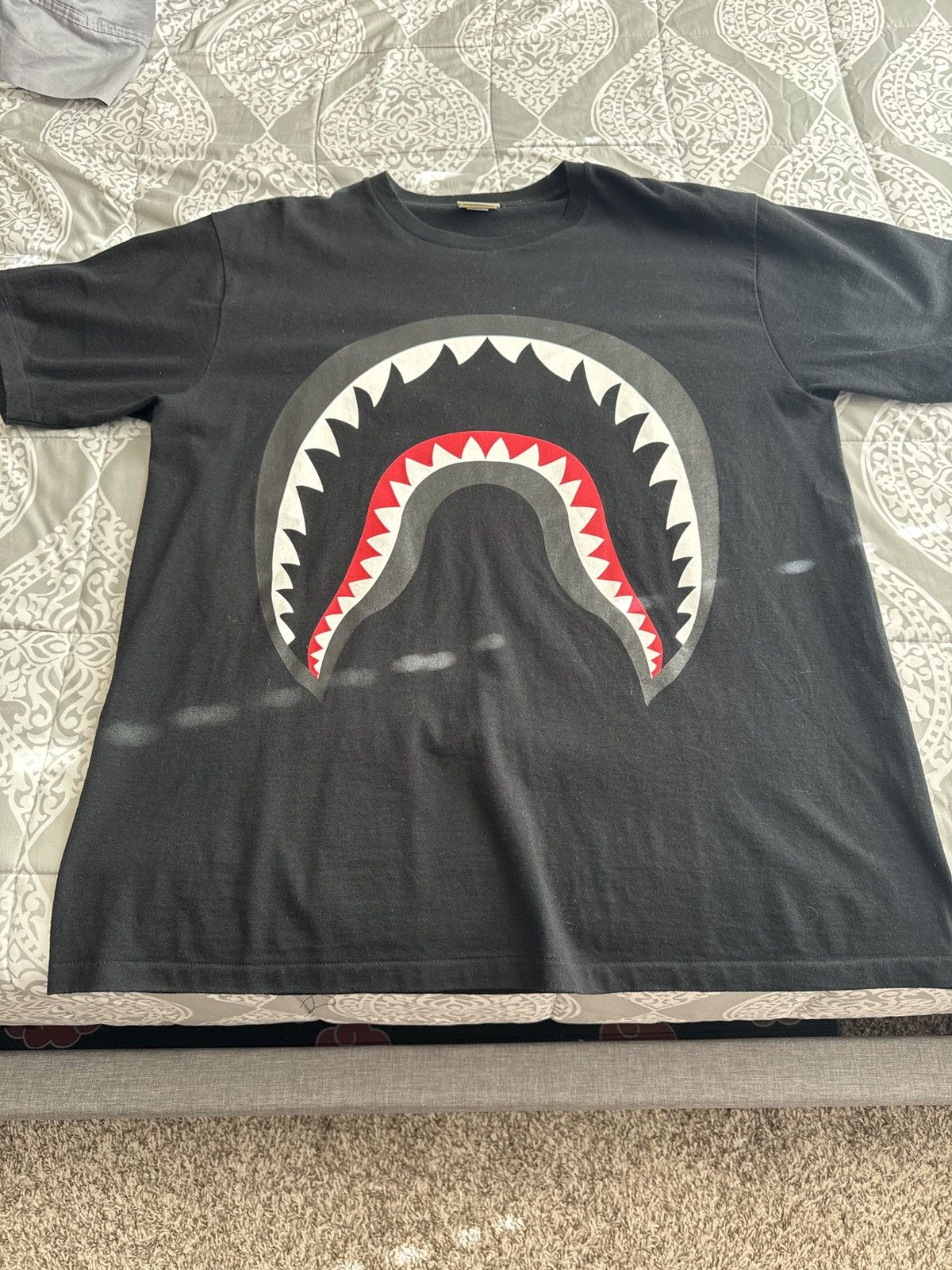 Bape Bape shark tee black Size US XXL / EU 58 / 5 - 1 Thumbnail