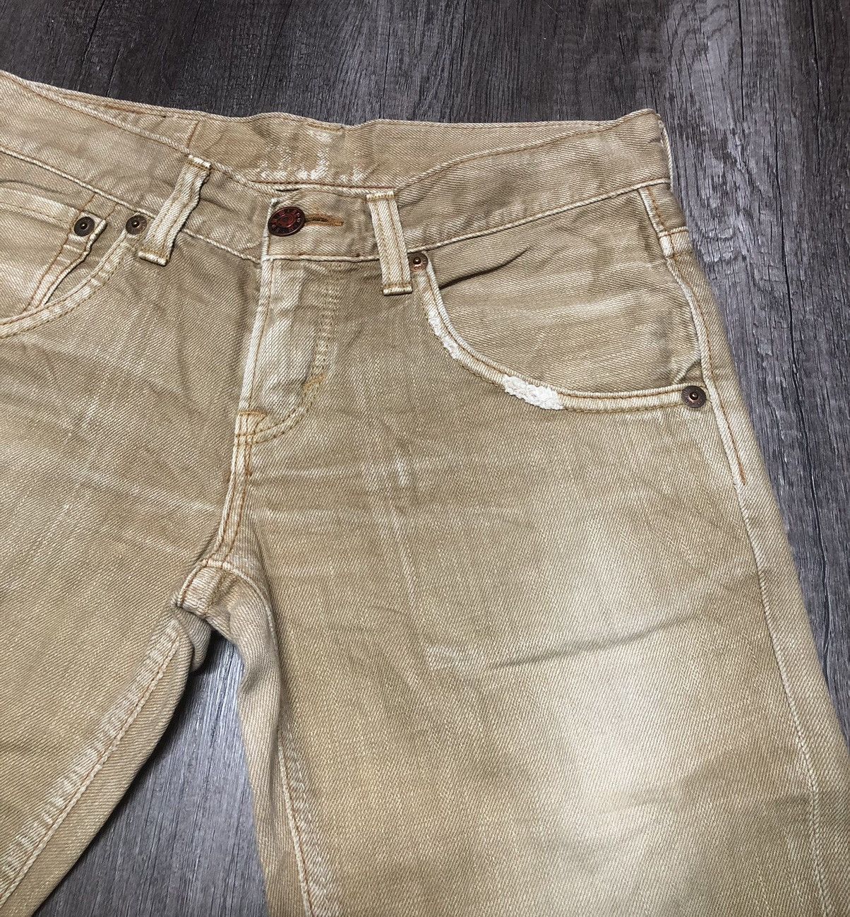 Edwin × Vintage Vintage Edwin 503 Blue Trip Flare Jeans Unisex Size US 30 / EU 46 - 5 Thumbnail