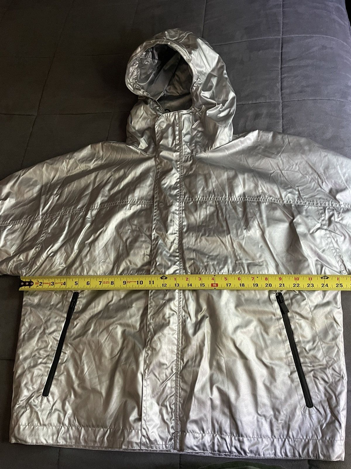 Dior Dior Silver Metallic Logo Hooded Jacket Size US L / EU 52-54 / 3 - 8 Thumbnail
