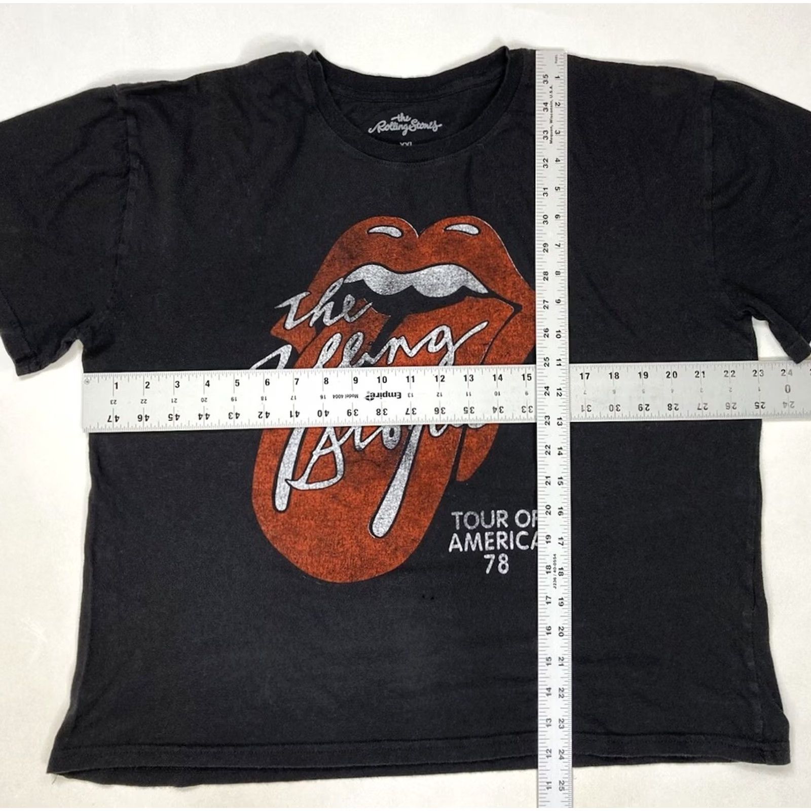 Vintage VINTAGE The Rolling Stones Tour Of America 1978 Graphic T-shirt Women XXL Black Size XXL / US 16-18 / IT 52-54 - 6 Thumbnail