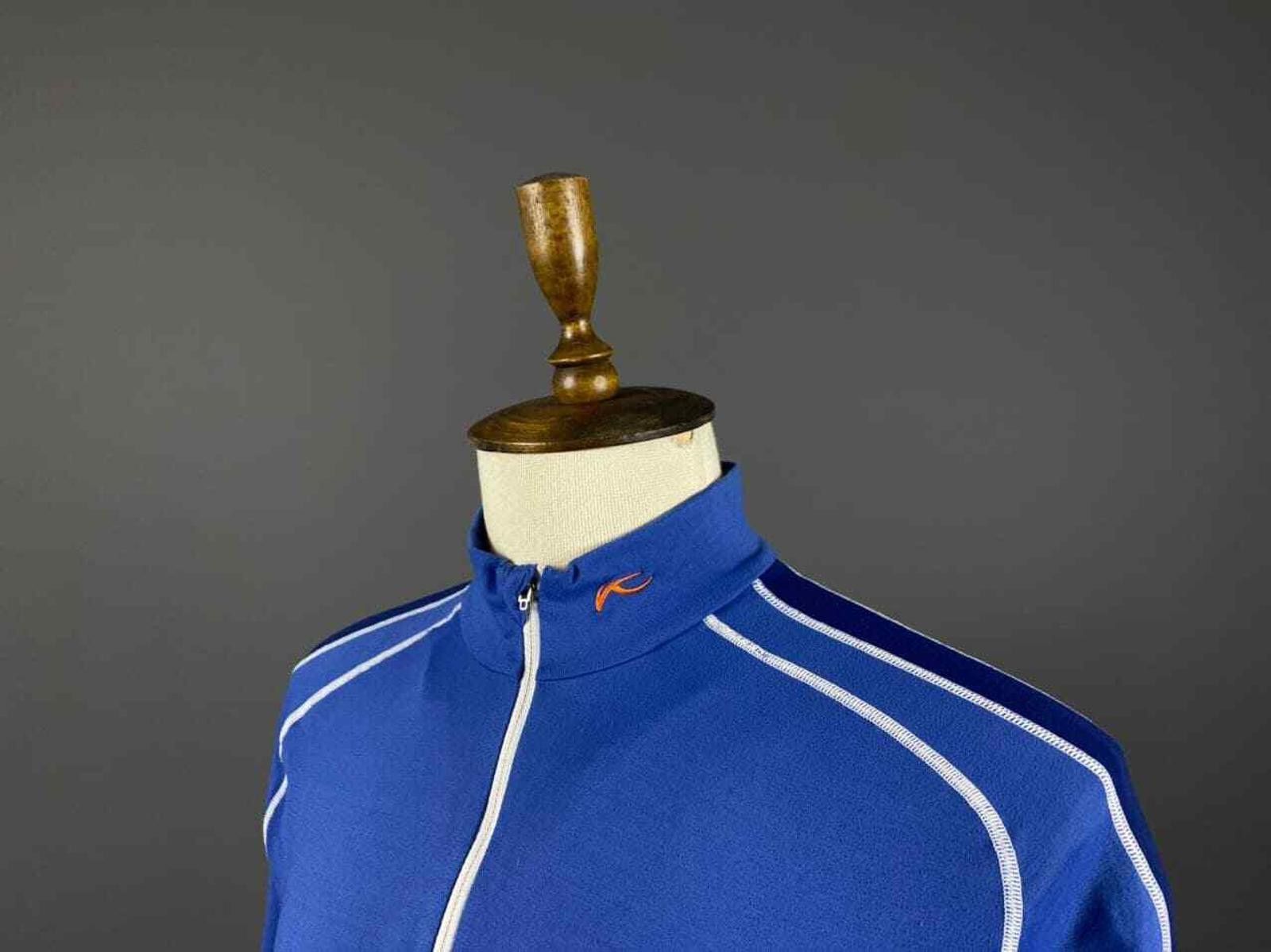 KJUS Men Kjus Systems Blue High Neck 1/4 Zip Fleece Sweater Size US M / EU 48-50 / 2 - 2 Thumbnail