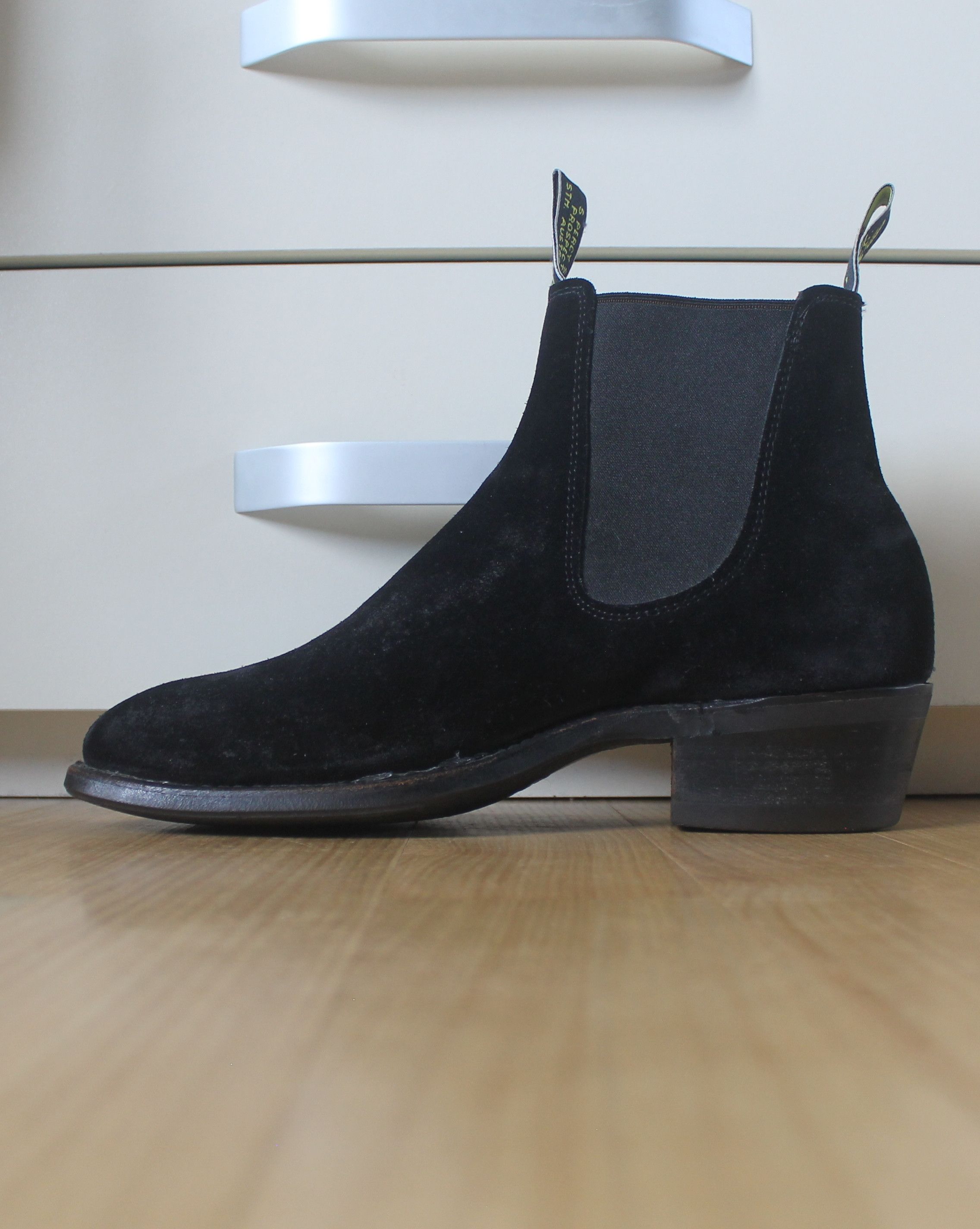 R.M. Williams R.M. Williams Suede Chelsea Black Boots Size US 8.5 / EU 41-42 - 7 Thumbnail