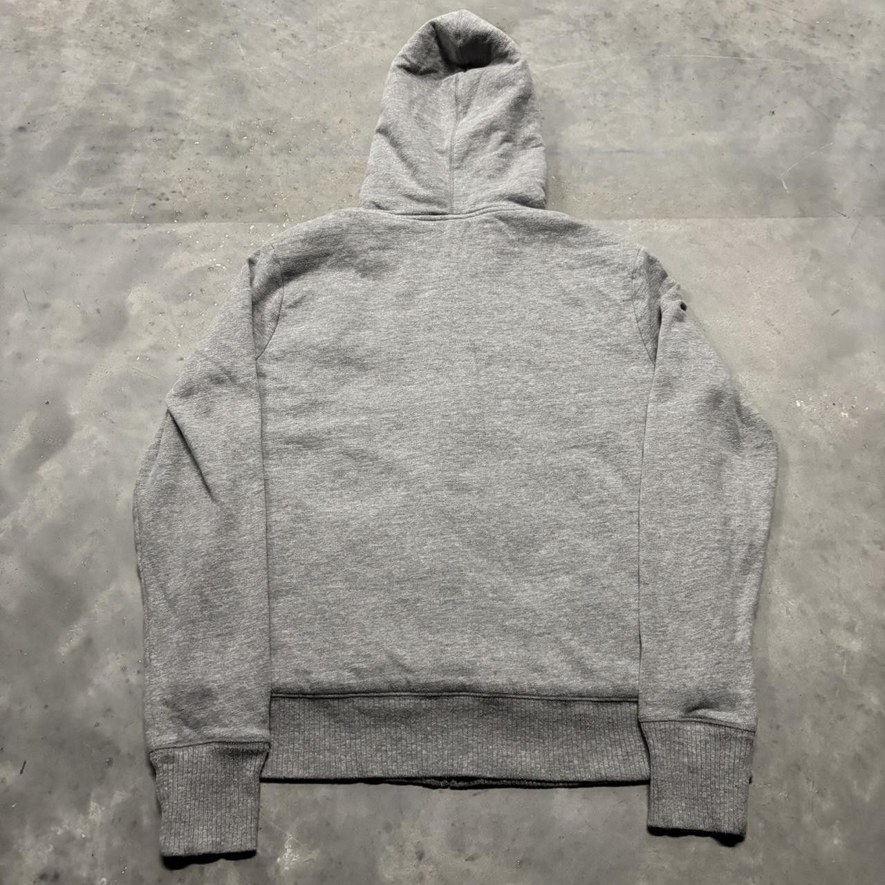 Japanese Brand × Vintage Crazy Vintage Y2K/2000s Cute Grey Sherpa Line Zip Up Hoodie! Size L / US 10 / IT 46 - 6 Thumbnail