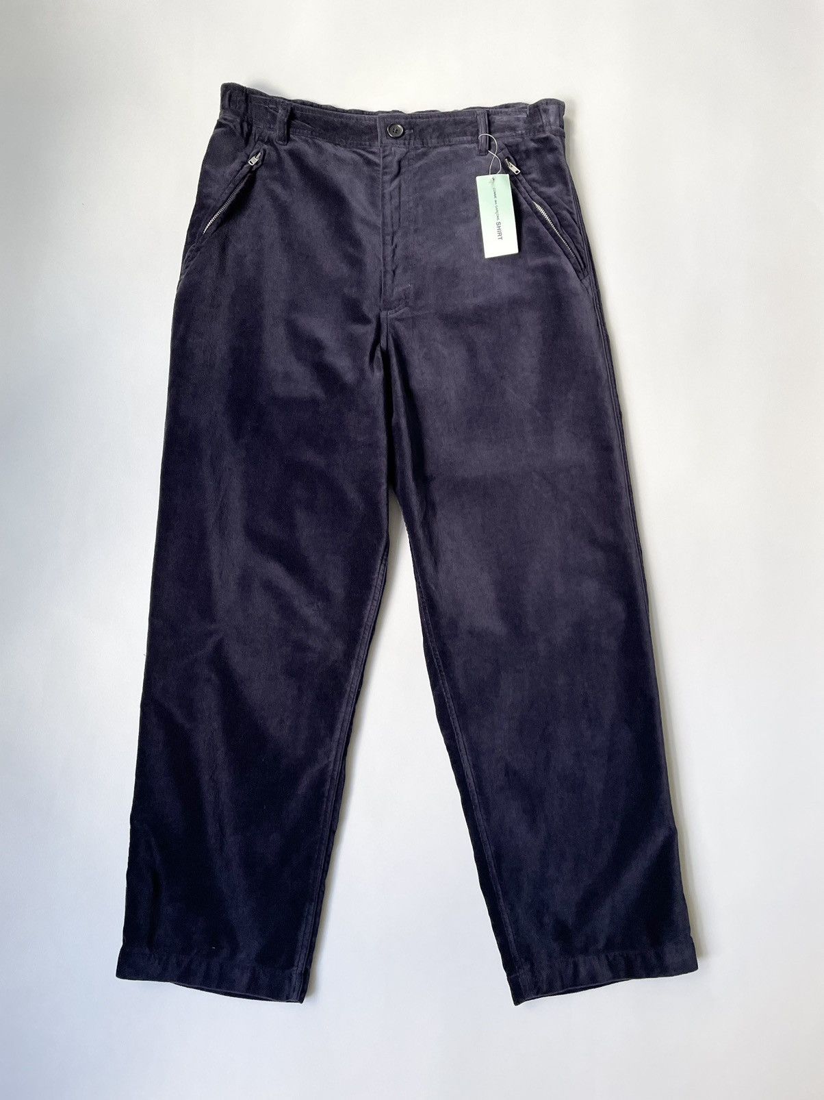 Comme des Garcons Blue Velvet Utility Trousers Size US 34 / EU 50 - 15 Thumbnail