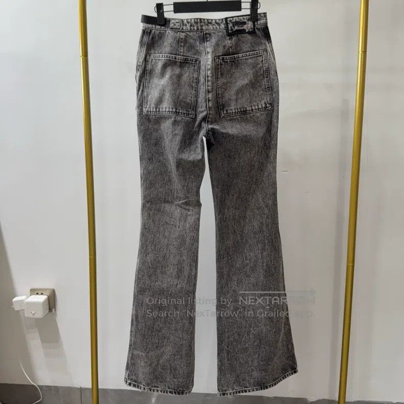 Fendi Fendi Grey Vintage Distressed Mid-waist Flare Jeans Size 25" / US 0 / IT 36 - 2 Thumbnail