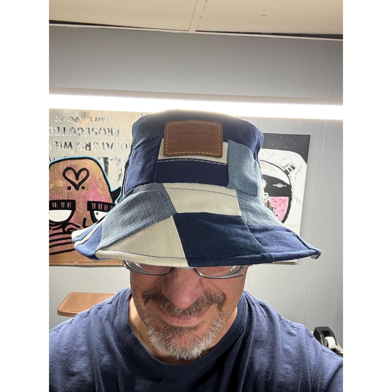 Other Upcycled Denim Patchwork Bucket Hat | Can't Top That Hat Co. Size ONE SIZE - 11 Thumbnail