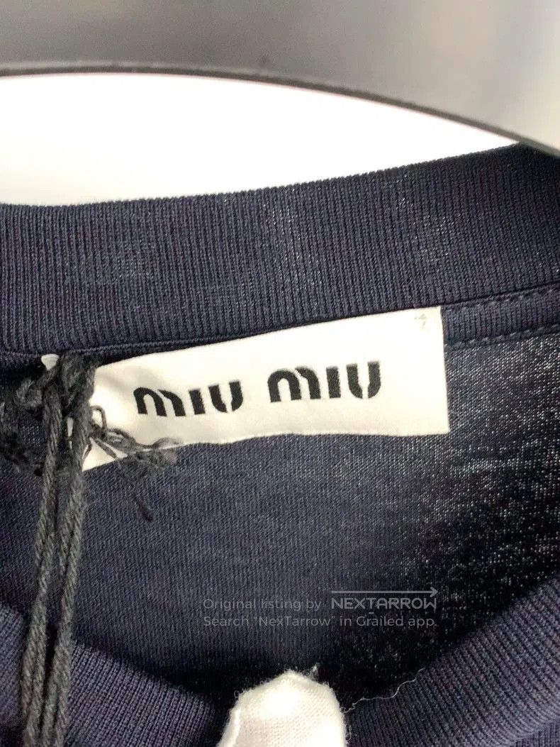 Miu Miu Miu Miu Size s Fake two long-sleeved T-shirts Size S / US 4 / IT 40 - 5 Thumbnail