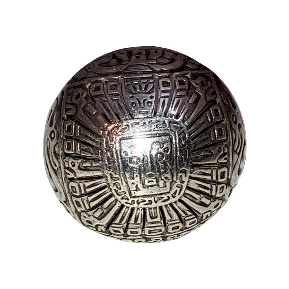Designer Hand Made Peruvian Sterilng Calender Dome Ring Size ONE SIZE - 2 Thumbnail