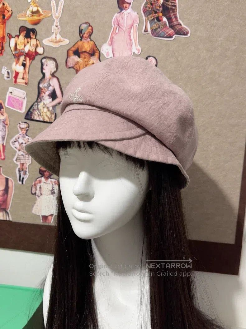 Vivienne Westwood Vivienne Westwood Linen fabric newsboy cap Size ONE SIZE - 4 Thumbnail