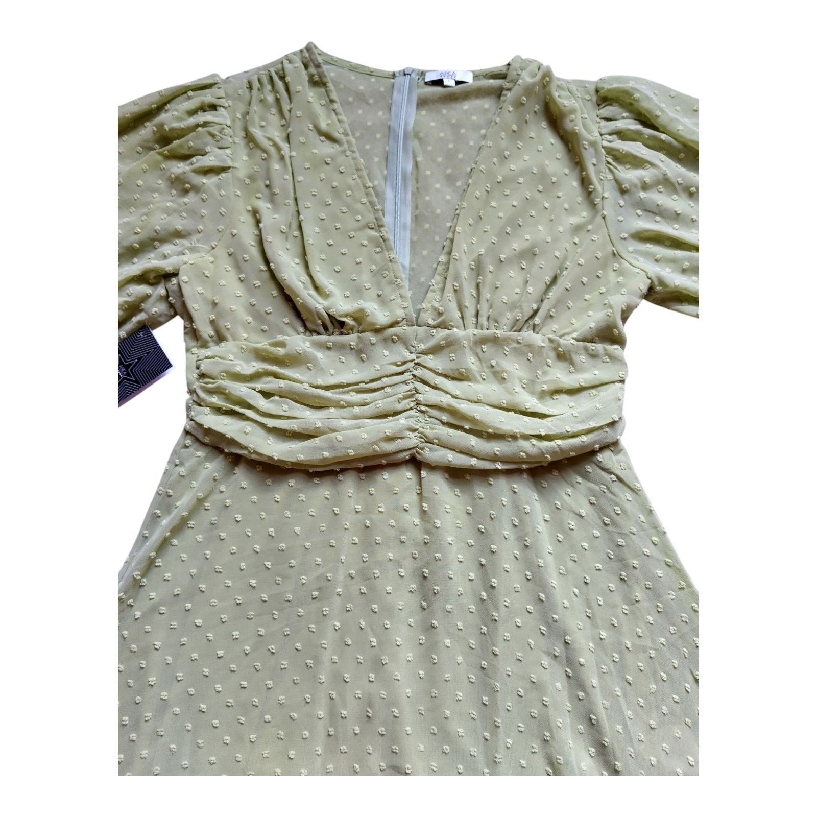 Other NWT Women's Area Stars Light Green Dress, Large Size L / US 10 / IT 46 - 3 Thumbnail
