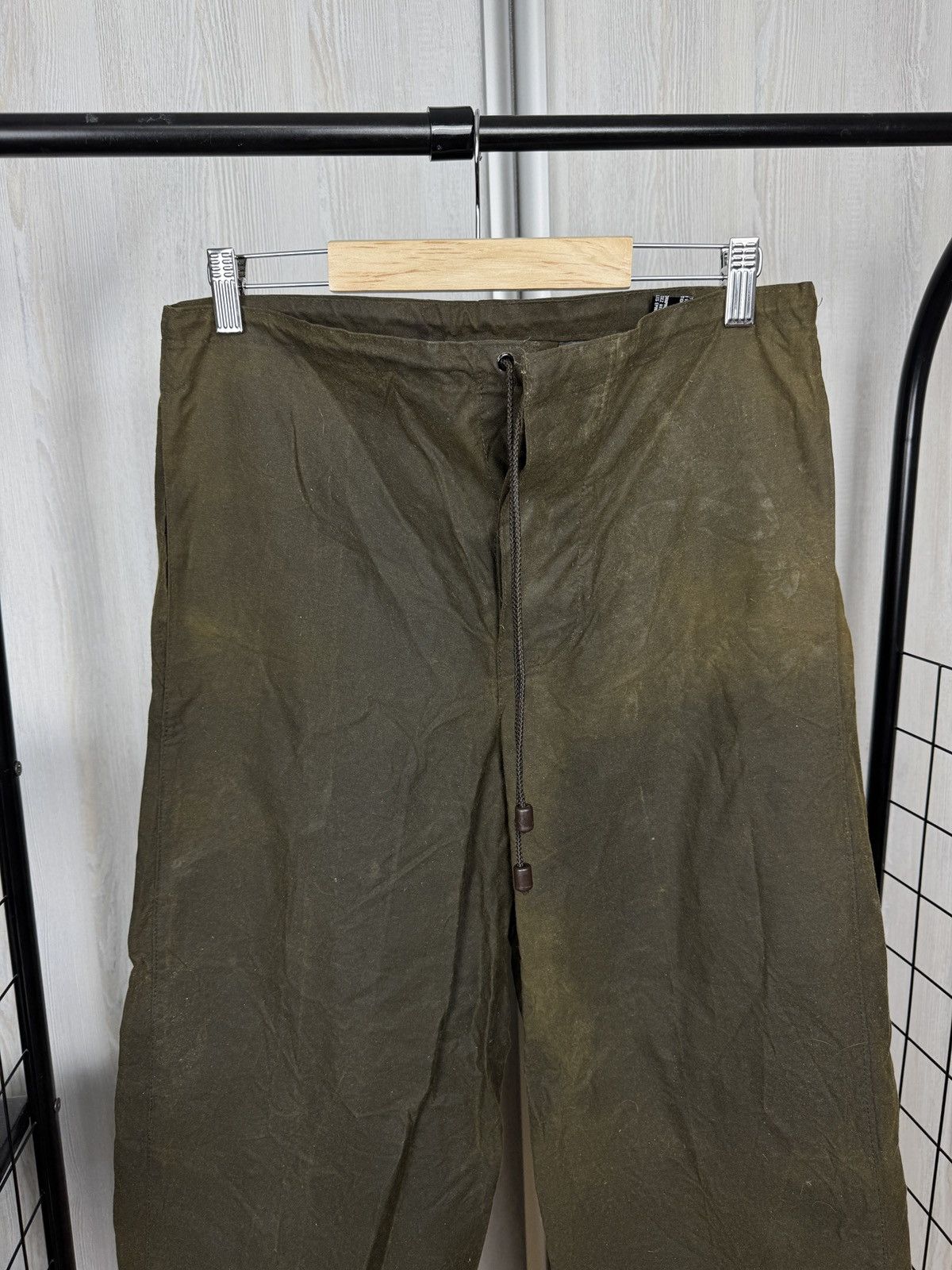 Barbour Barbour made in England khaki green vintage waxed pants XS Size US 30 / EU 46 - 3 Thumbnail