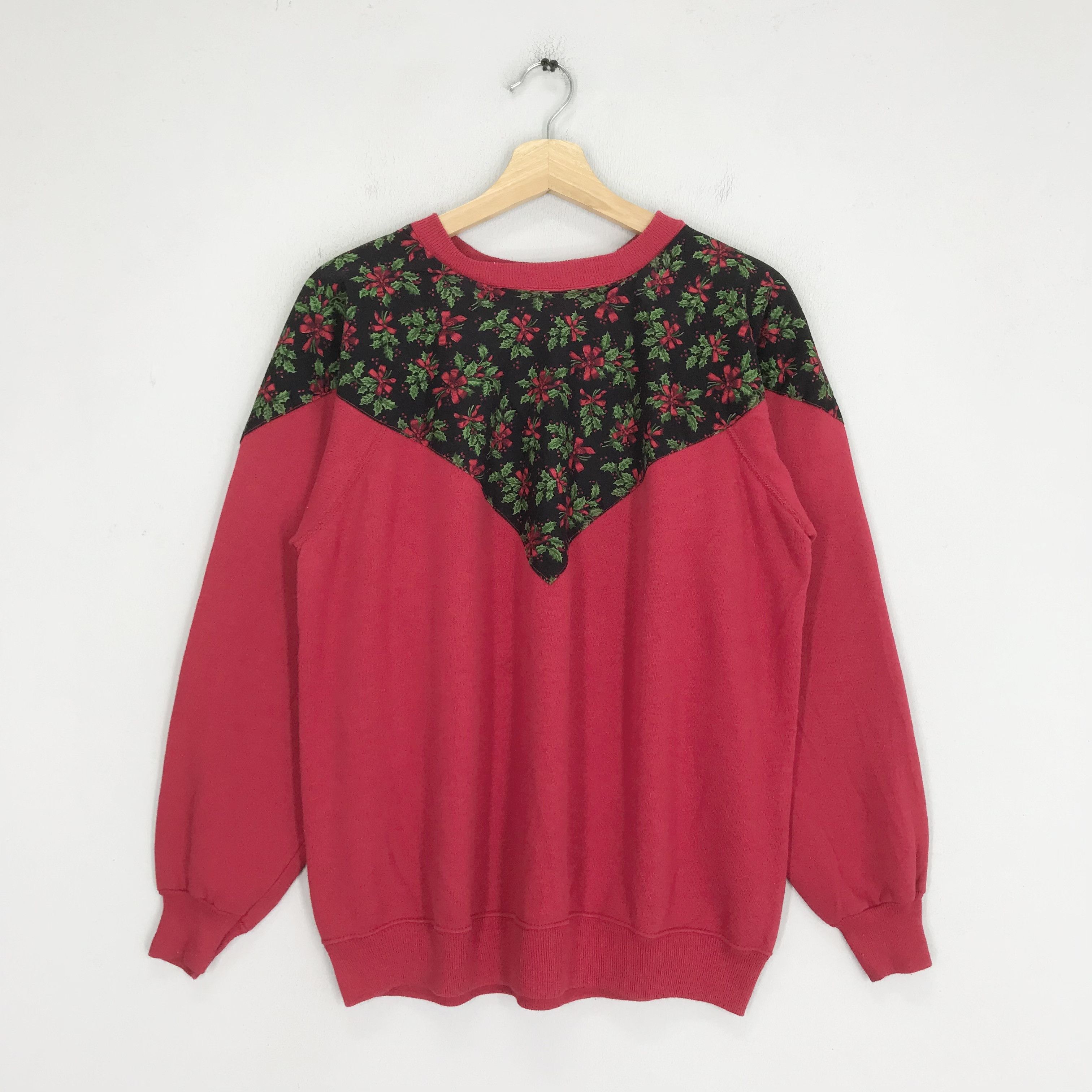 Hanes Vintage 90s Pop Art Floral Sweatshirt - 267 Size US L / EU 52-54 / 3 - 1 Thumbnail