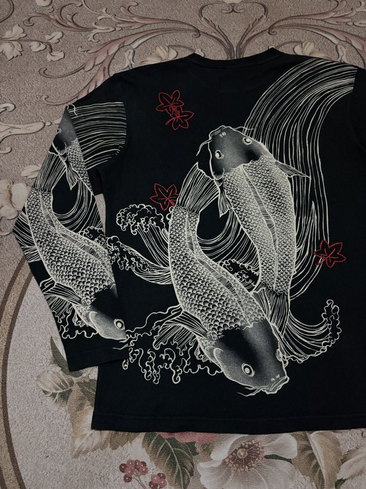 Japanese Brand Japanese Brand Sukajan Over Print Long Sleeve T-Shirt Size US M / EU 48-50 / 2 - 3 Thumbnail