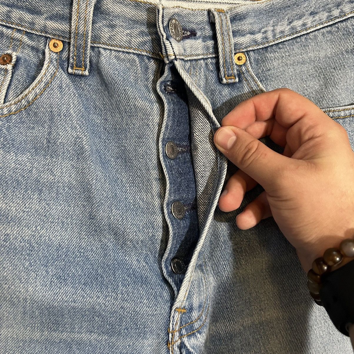 Levi's × Vintage 80’s Vintage Levi’s 501xx Made in USA Distressed Denim 32x28 Size US 32 / EU 48 - 5 Thumbnail