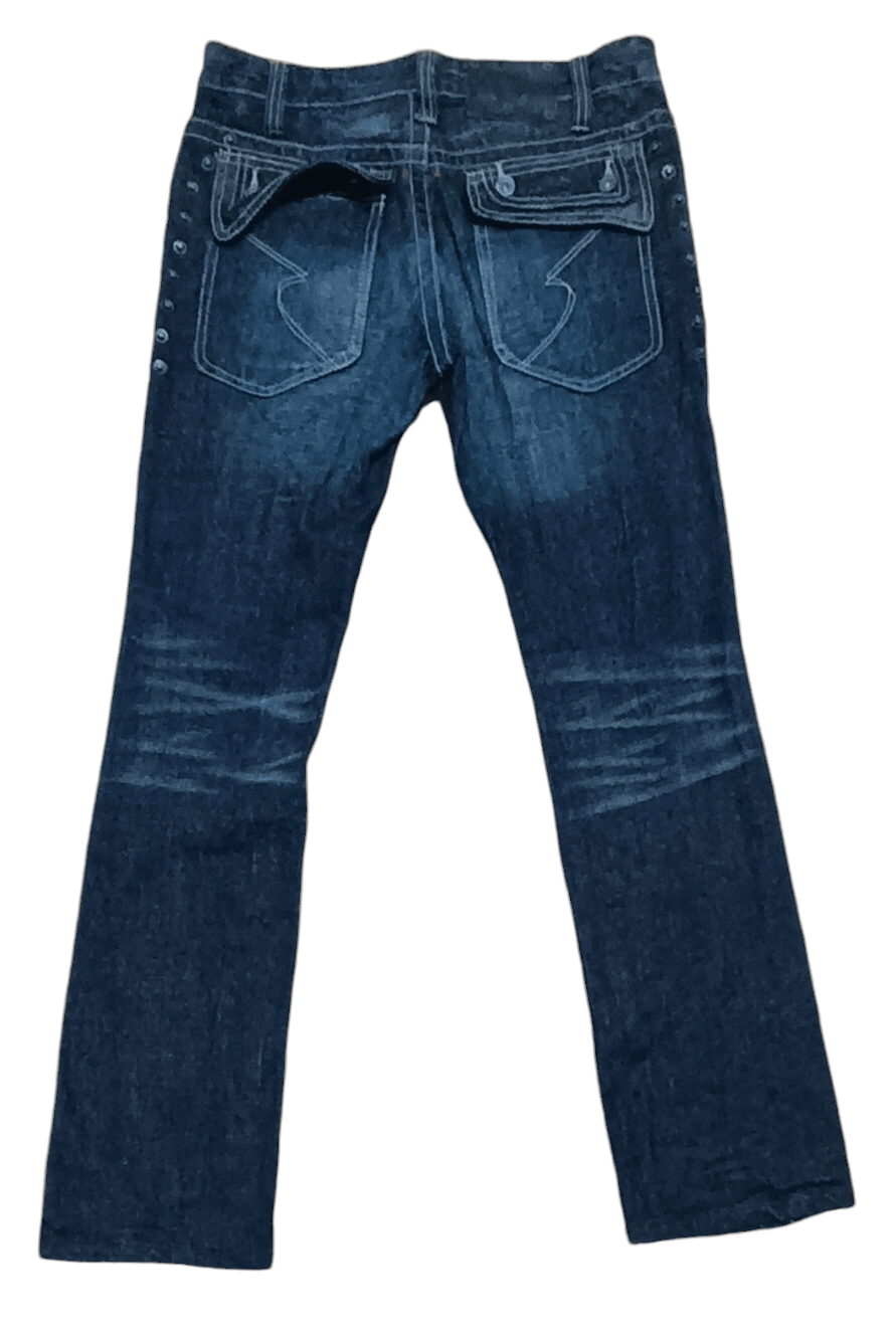 Japanese Brand × Seditionaries × semanticdesign SEMANTIC DESIGN SEASONED STUDDED FLARED JEANS Size US 33 - 8 Thumbnail