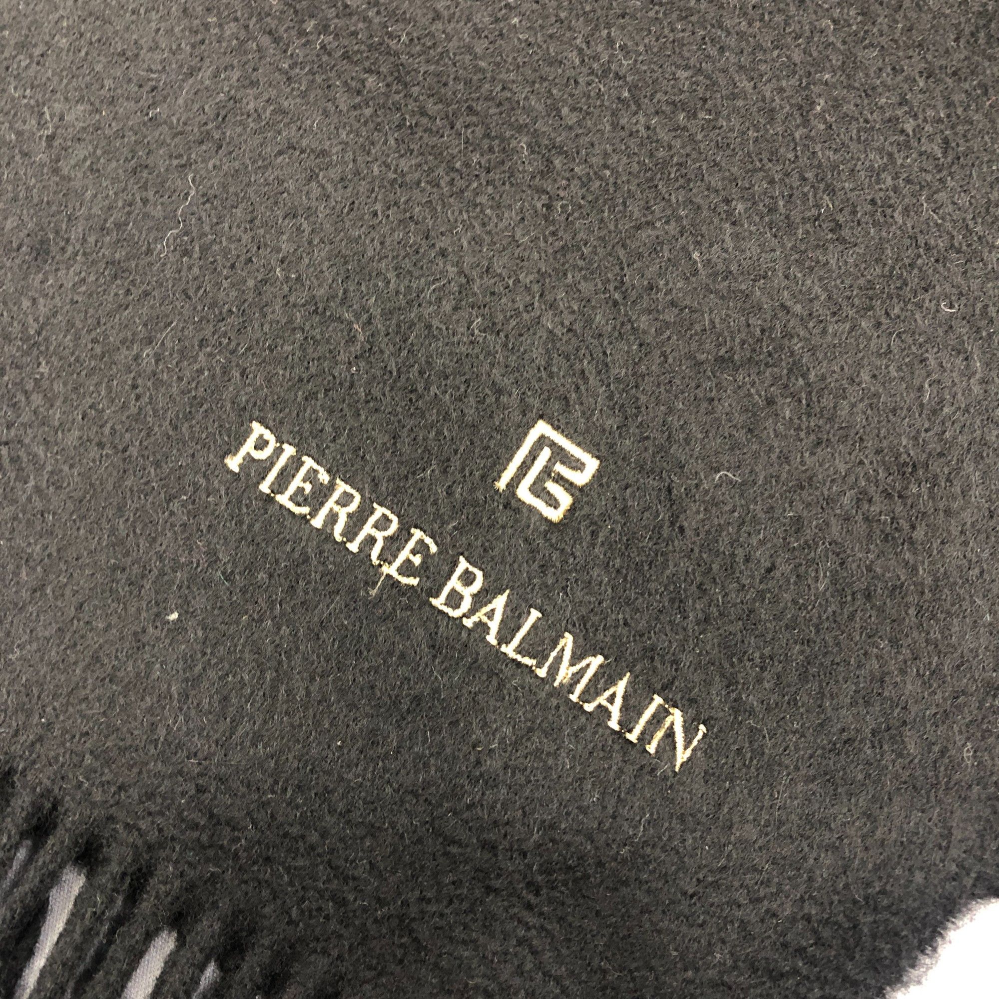 Japanese Brand Vintage Pierre Balmain Scarf Muffler Wool Winter Scarves Size ONE SIZE - 4 Thumbnail