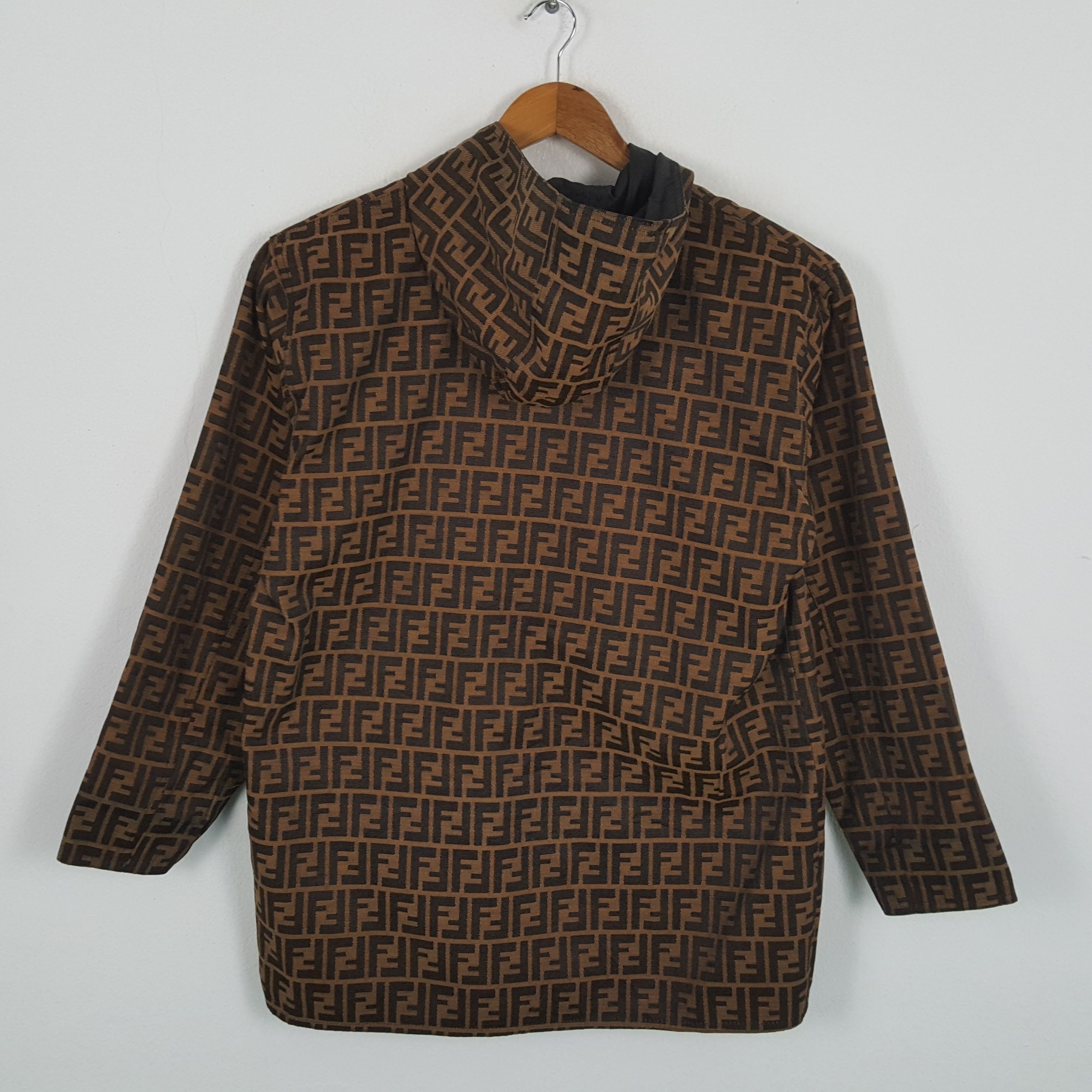 Fendi Vintage FENDI Italian Brand Monogram Reversible Jacket Size US L / EU 52-54 / 3 - 3 Thumbnail