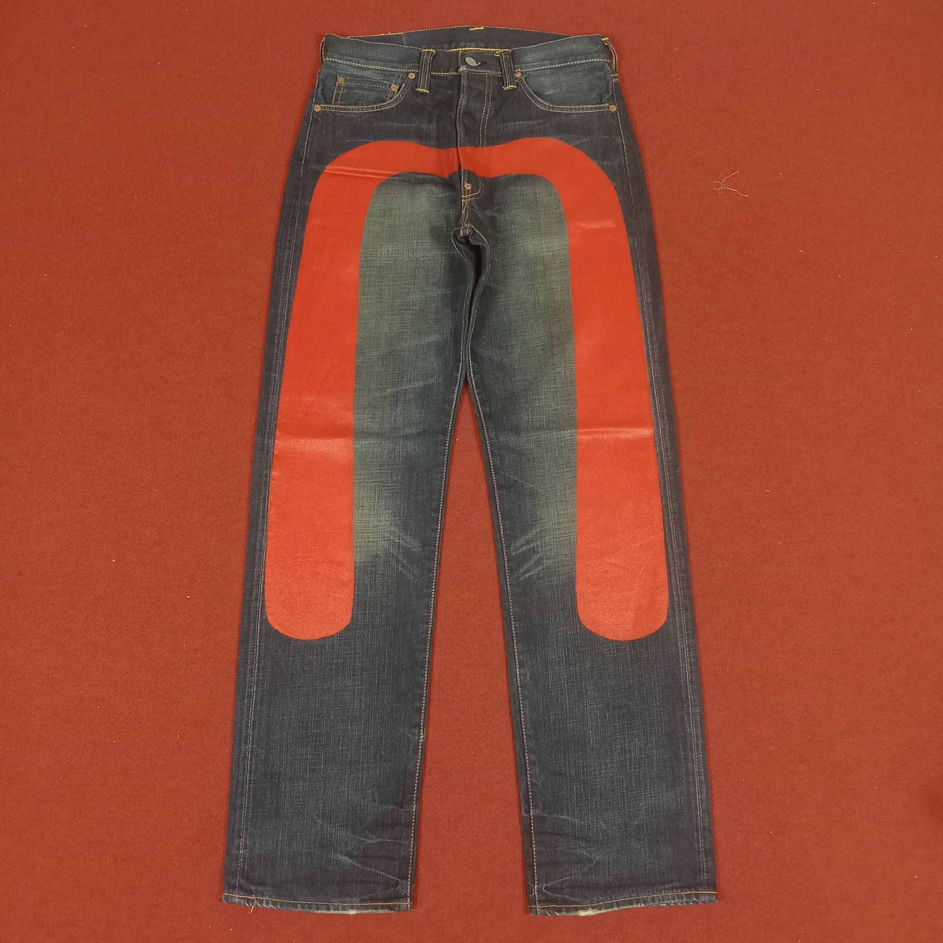 Evisu × Japanese Brand × Vintage Evisu Streetwear Skater Custom Daicock Style Jeans Size US 30 / EU 46 - 1 Thumbnail