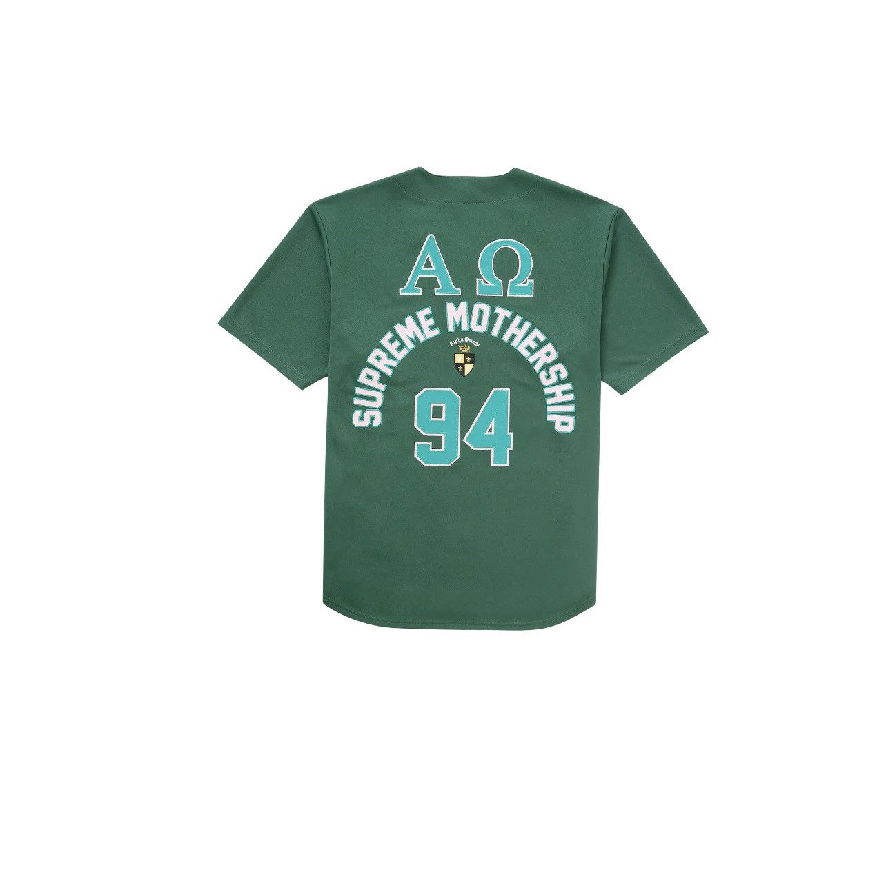 Supreme Supreme Alpha Omega Baseball Jersey Green Size: L Size US L / EU 52-54 / 3 - 2 Thumbnail