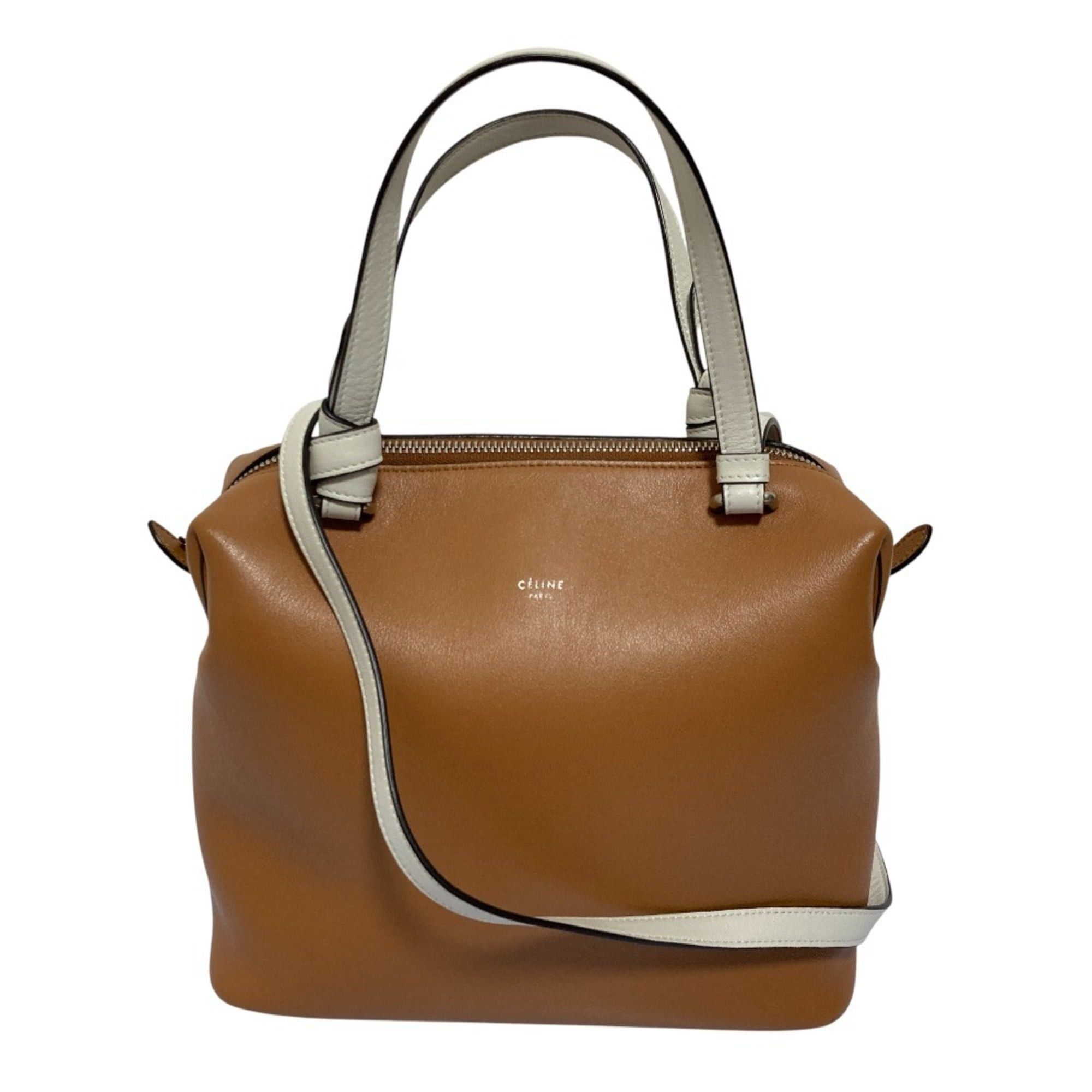 Celine CELINE 2-Way Small Soft Cube Shoulder Bag/Handbag Brown Women's Size ONE SIZE - 1 Thumbnail