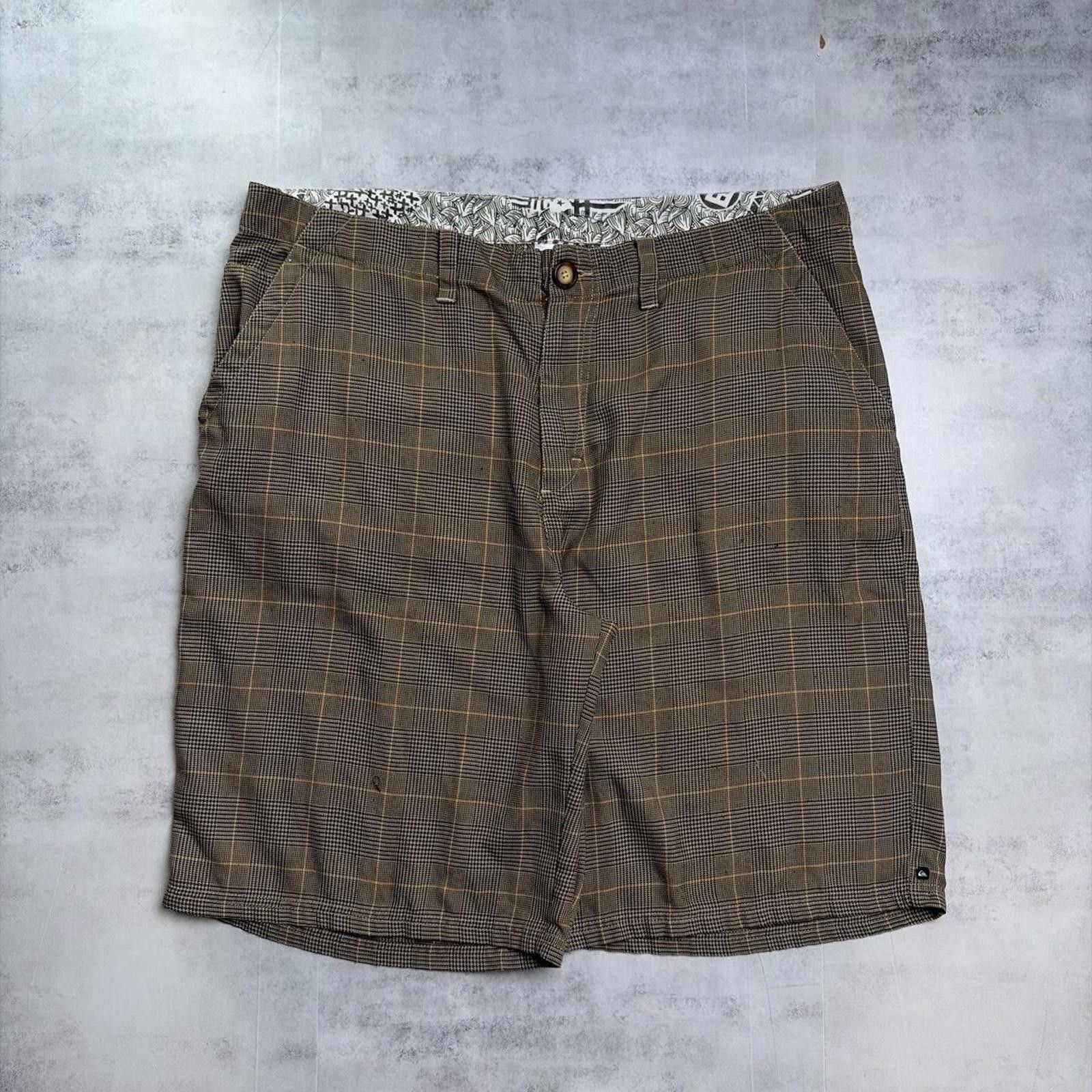 Quiksilver Y2K Brown Quiksilver Surf Grunge Gothic Baggy Skater Shorts Size US 40 / EU 56 - 3 Thumbnail