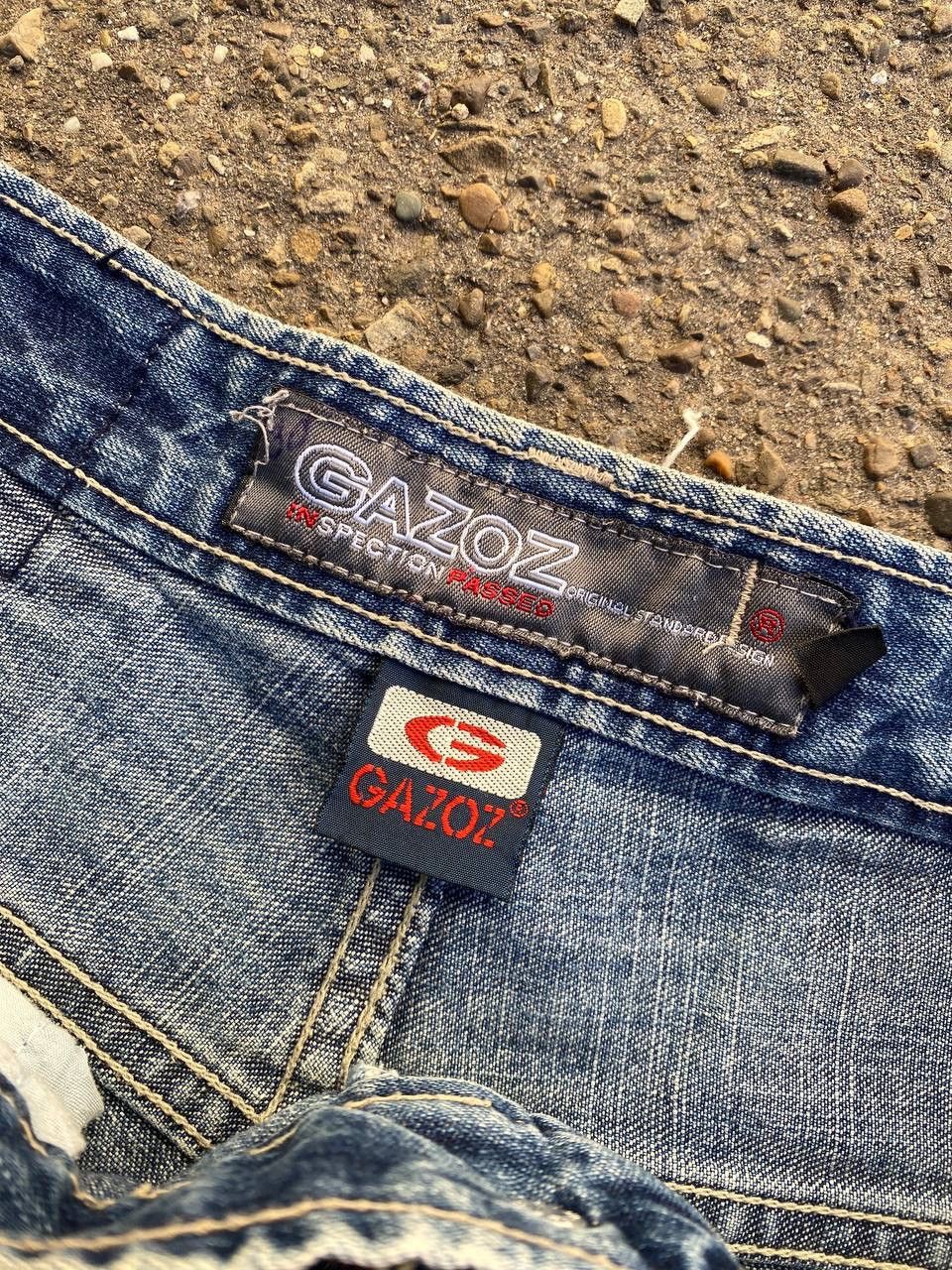 Japanese Brand × Vintage Gazoz Baggy pants Tornado Mart style y2k jeans Size US 32 / EU 48 - 17 Thumbnail
