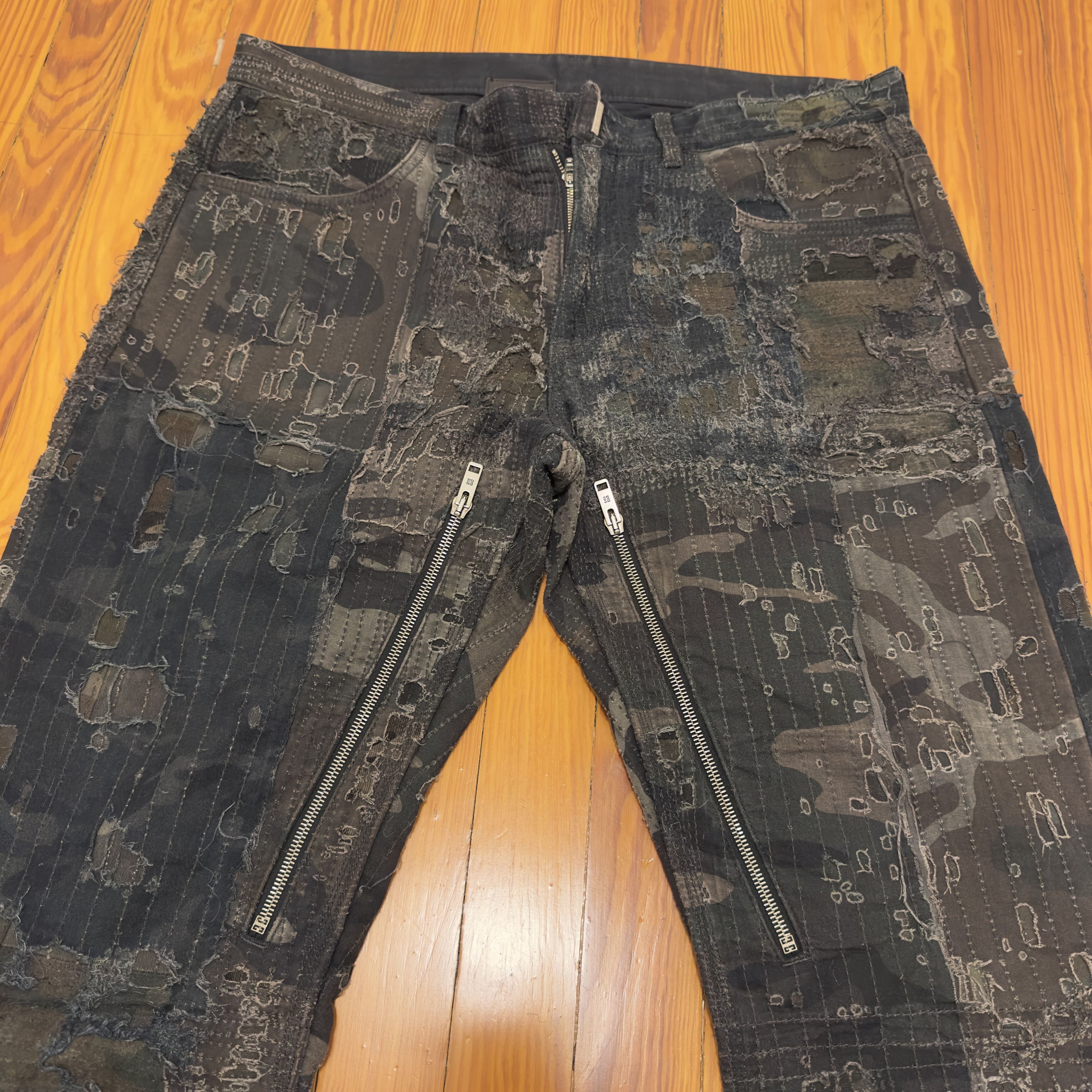 Givenchy GIVENCHY BORO CAMO PATCHWORK DENIM Size US 36 / EU 52 - 4 Thumbnail