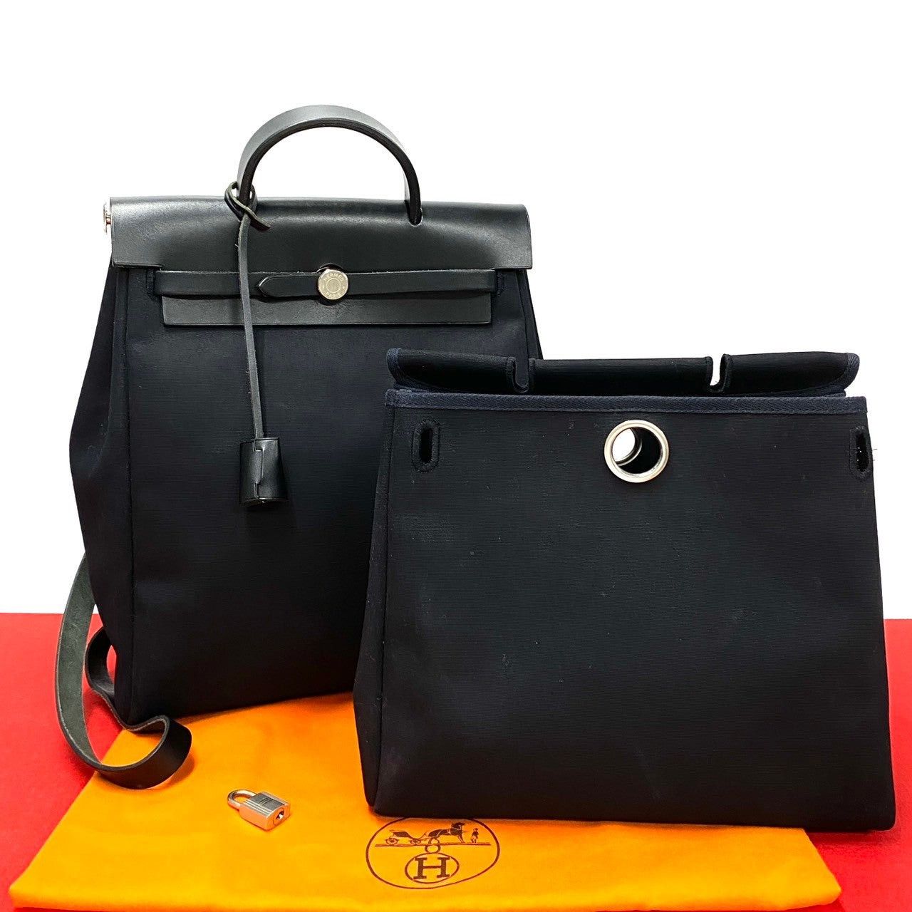 Hermes Hermes Backpack Black Leather Size ONE SIZE - 1 Thumbnail