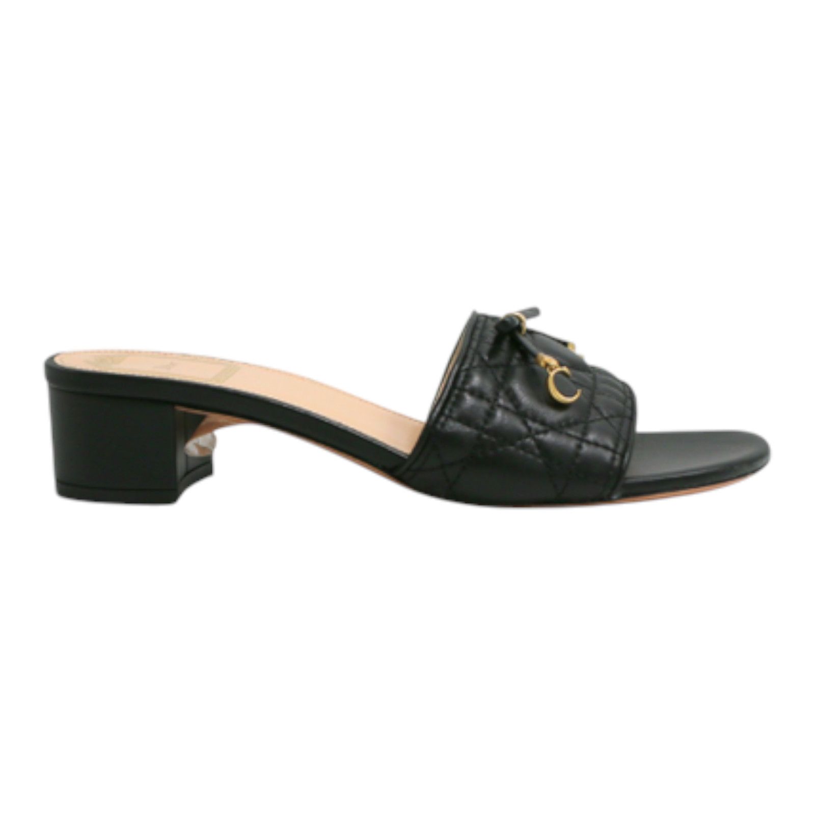 Dior Dior Cannage lambskin heeled sandal Size US 8 / IT 38 - 3 Thumbnail