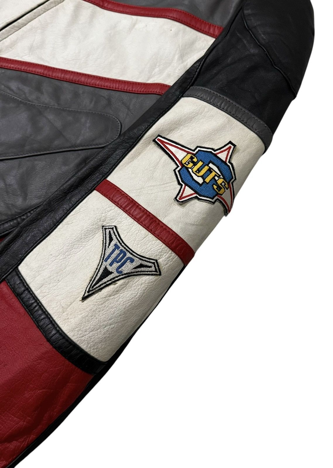 Japanese Brand Ultraman Dyna Bandai Type SG03 Combat Cowhide Leather Jacket Size US L / EU 52-54 / 3 - 8 Thumbnail