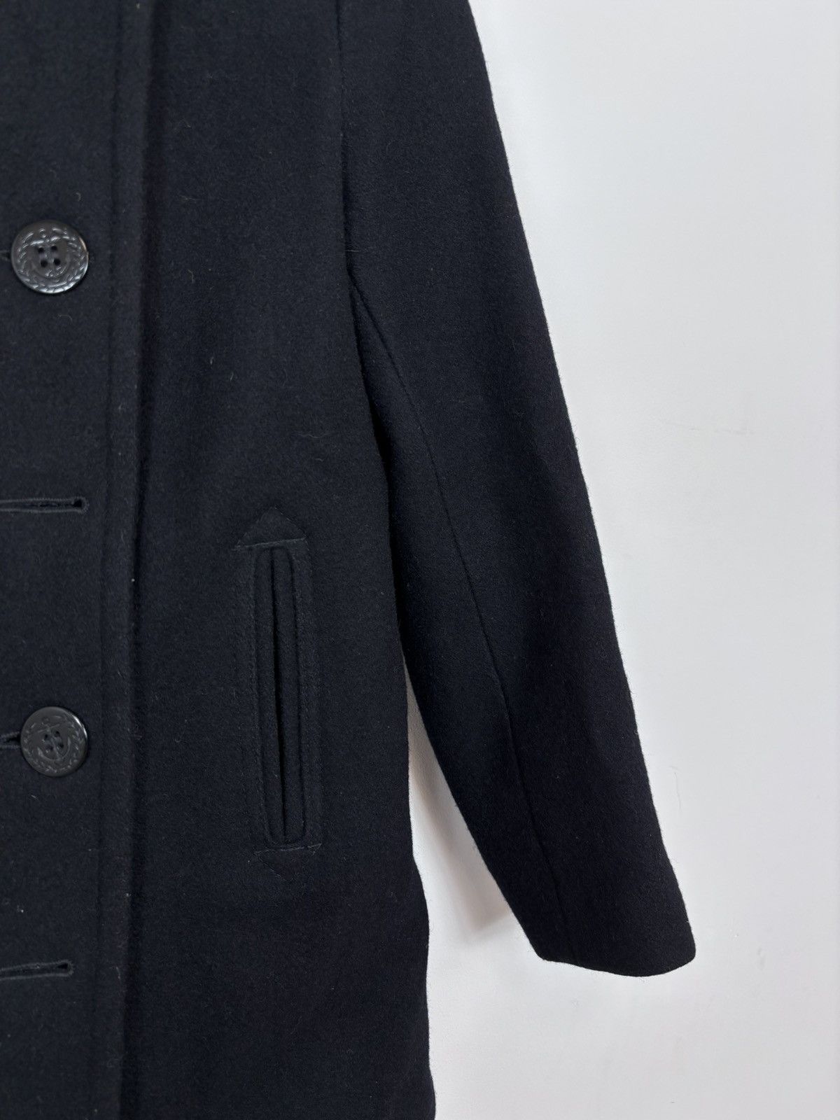 Schott Schott Bros U.S. 754W Women’s Black Wool Blend Peacoat Size S / US 4 / IT 40 - 5 Thumbnail