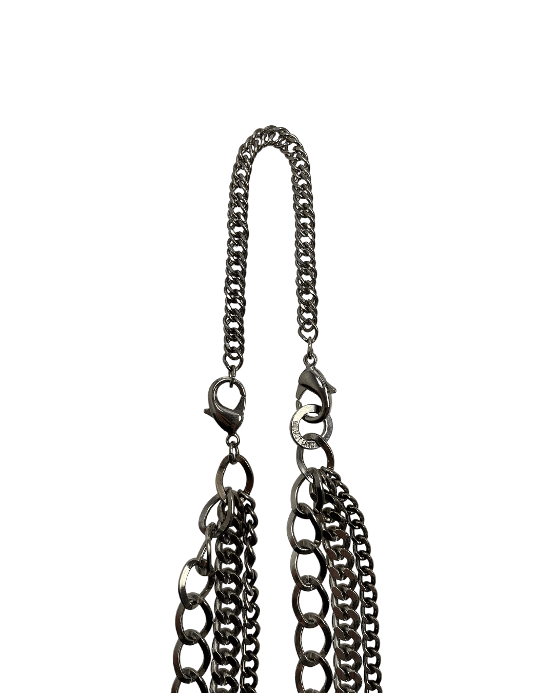 Helmut Lang Helmut Lang 3-Chain Necklace with Denim Pouch Size ONE SIZE - 7 Thumbnail