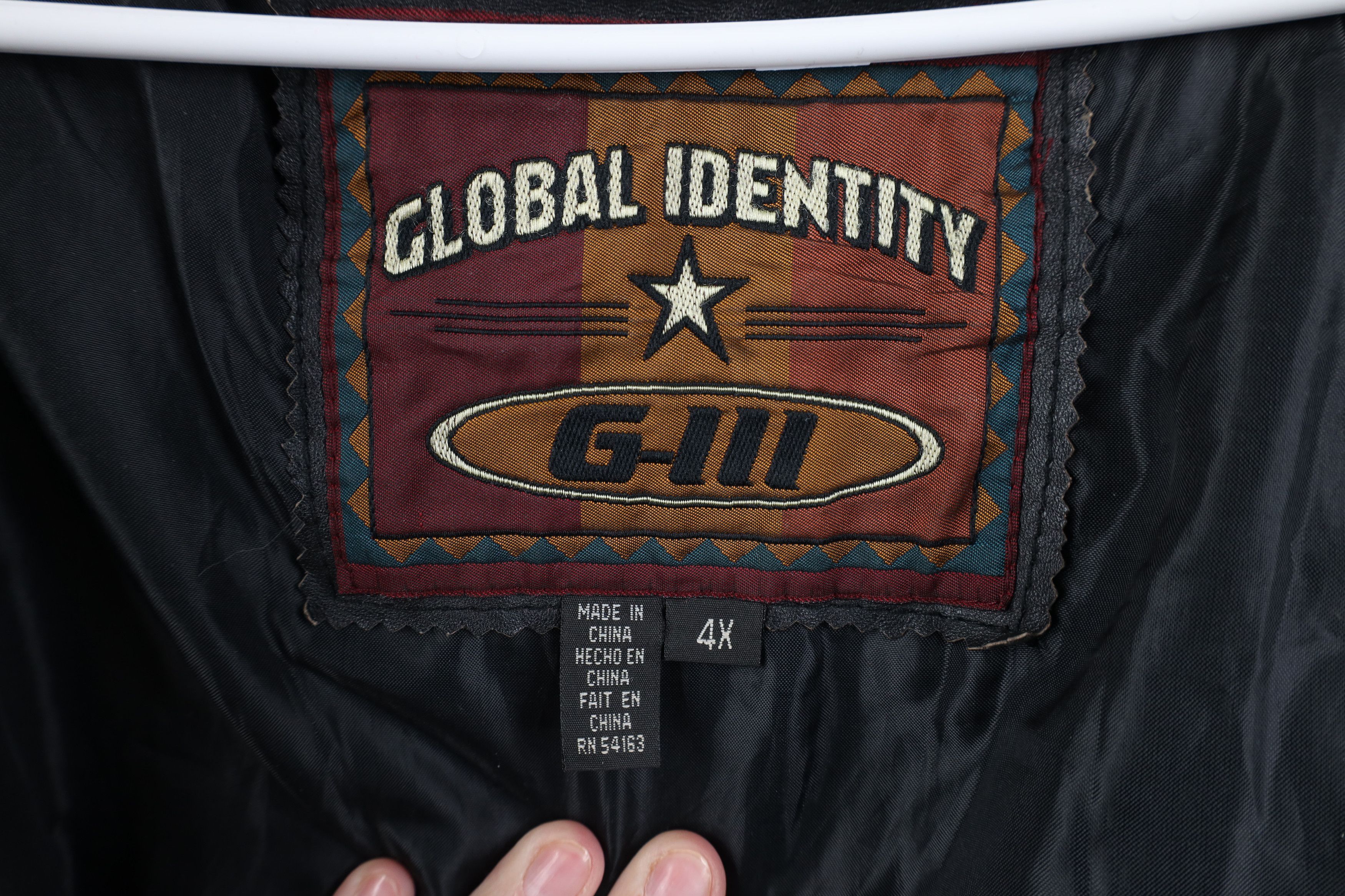 Vintage Vintage 90s Streetwear Full Zip Leather Parka Jacket Black Size US XXL / EU 58 / 5 - 11 Thumbnail