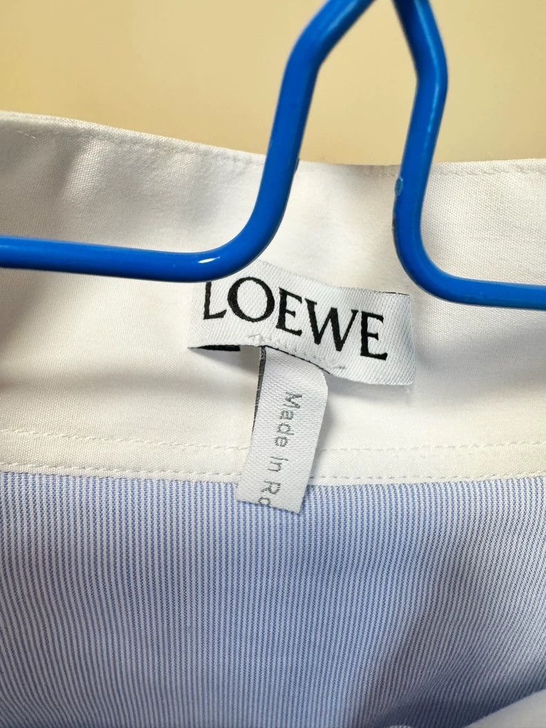 Loewe LOEWE Blue and white patchwork shirt Size XS / US 0-2 / IT 36-38 - 3 Thumbnail