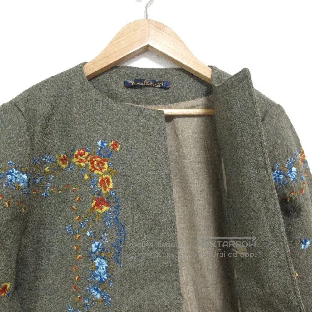 Other Floral Embroidered Wool Jacket. Size M / US 6-8 / IT 42-44 - 4 Thumbnail