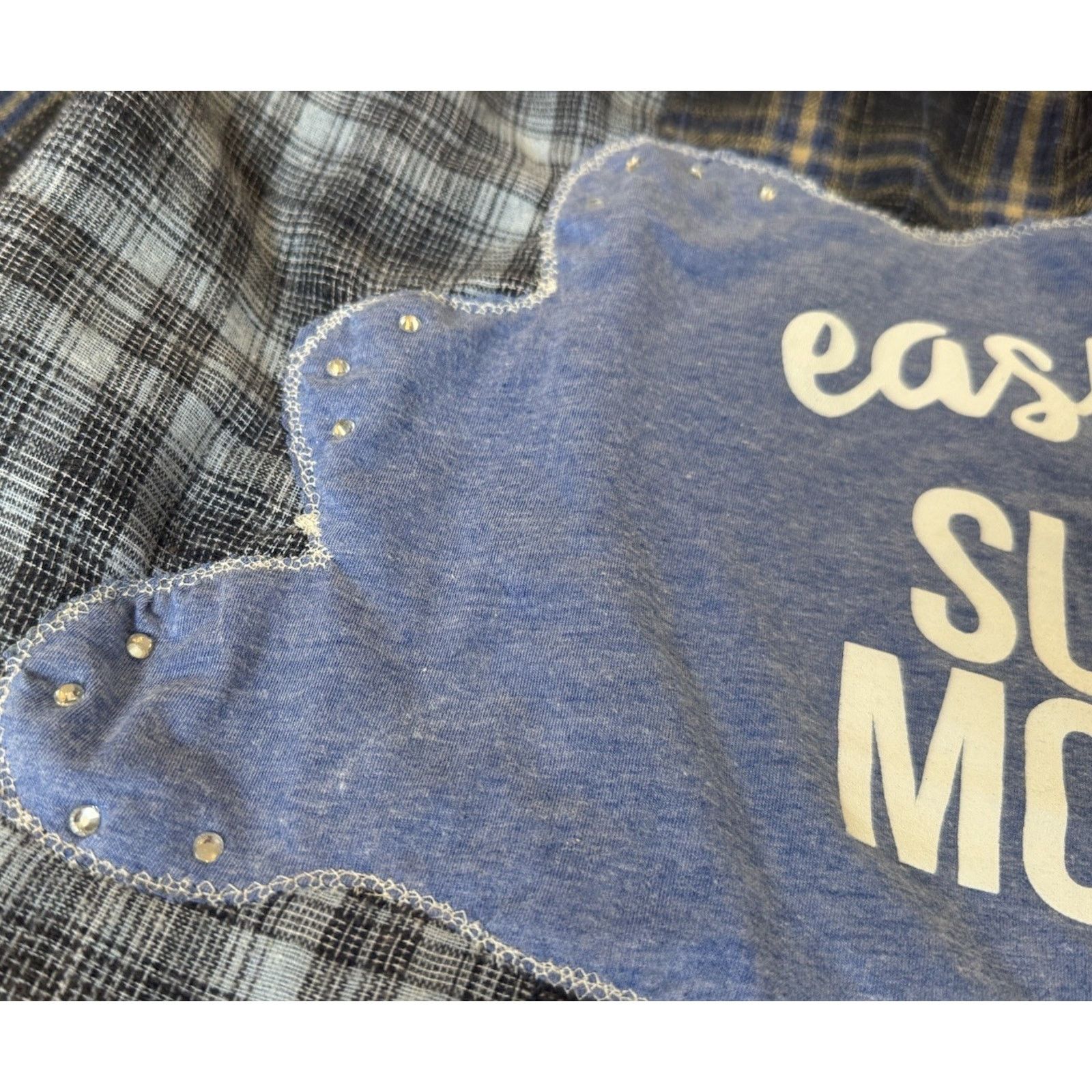 Other LIONEL RICHIE Sunday Morning Upcycled Flannel Vintage Retro Size S / US 4 / IT 40 - 9 Thumbnail