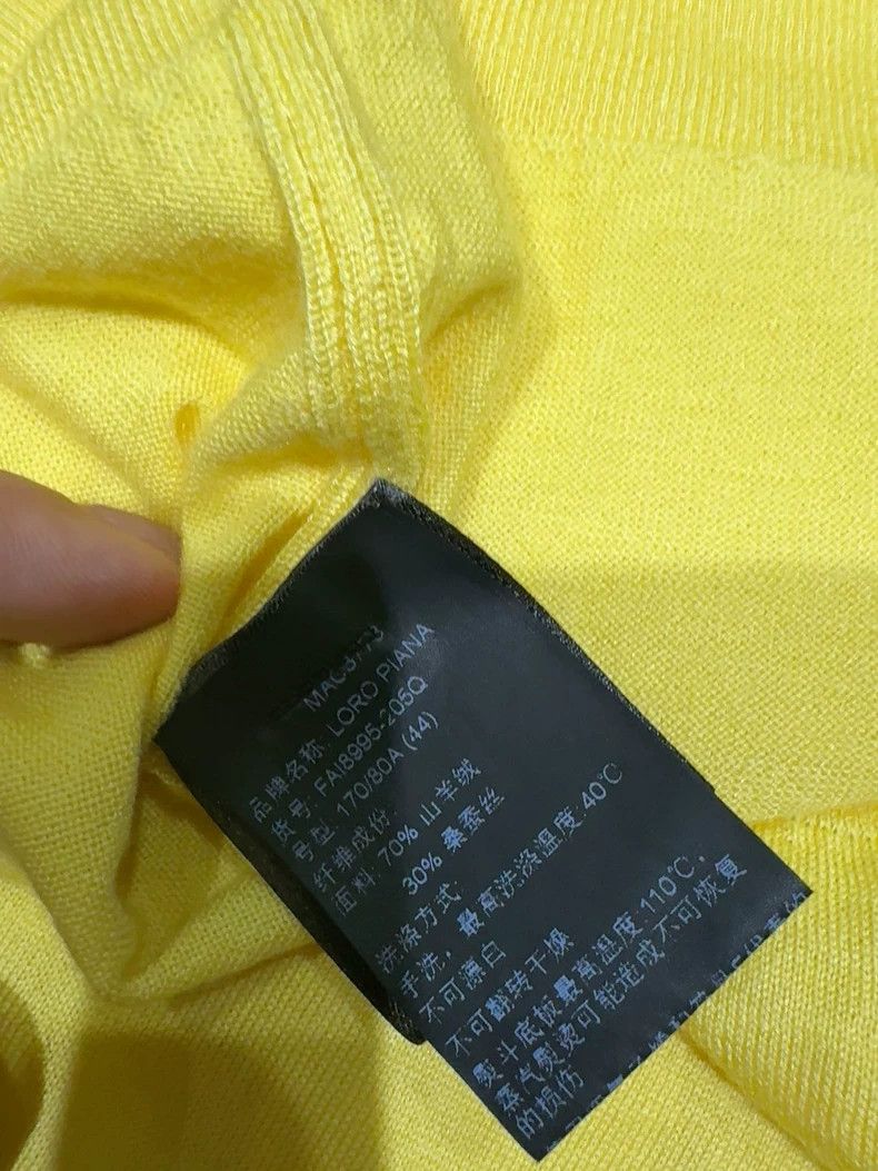 Loro Piana LORO PIANA Light yellow knit half sleeve Size M / US 6-8 / IT 42-44 - 3 Thumbnail
