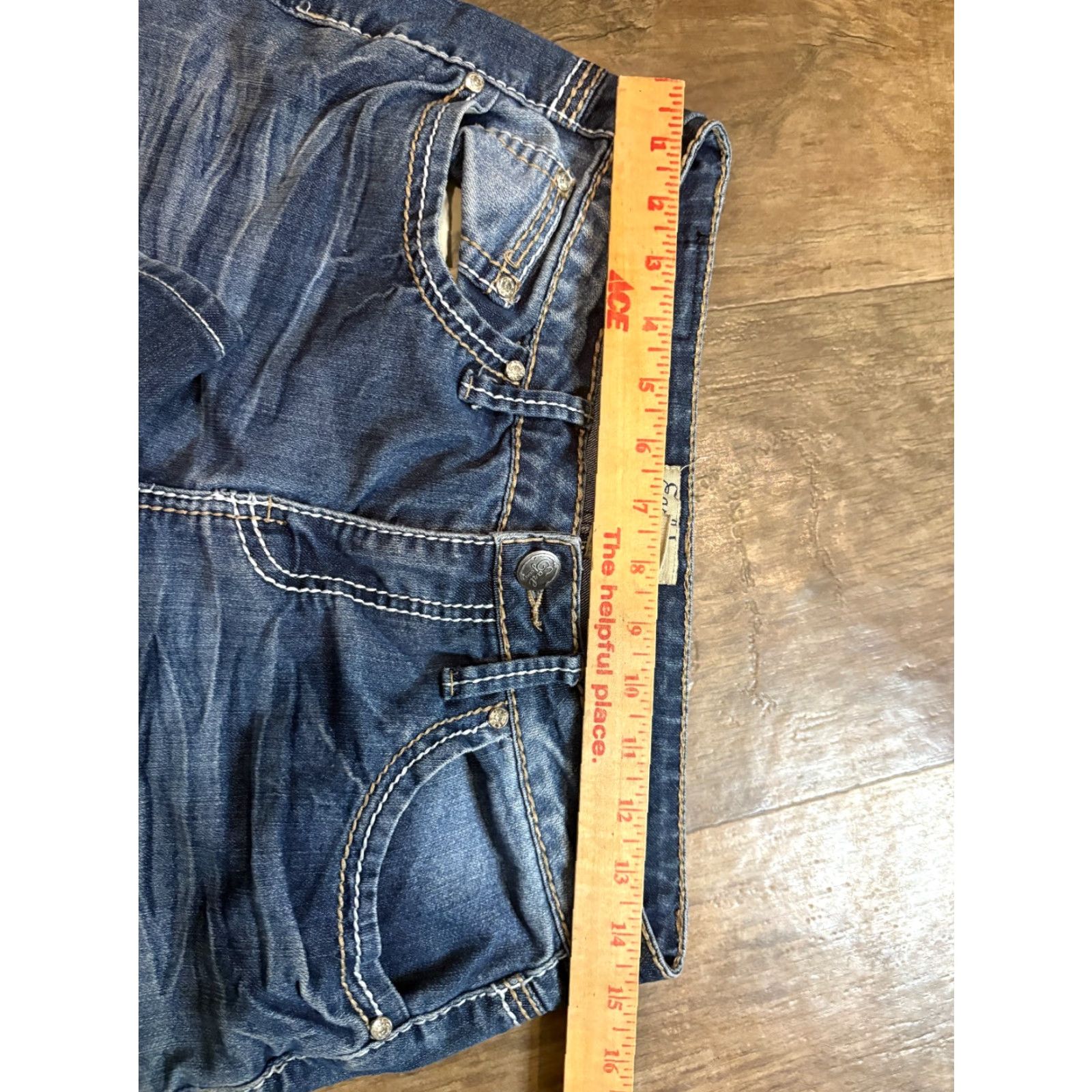 Vintage Earl Jean Womens Size 6 30 x 30 Blue Denim Size 28" / US 6 / IT 42 - 3 Thumbnail