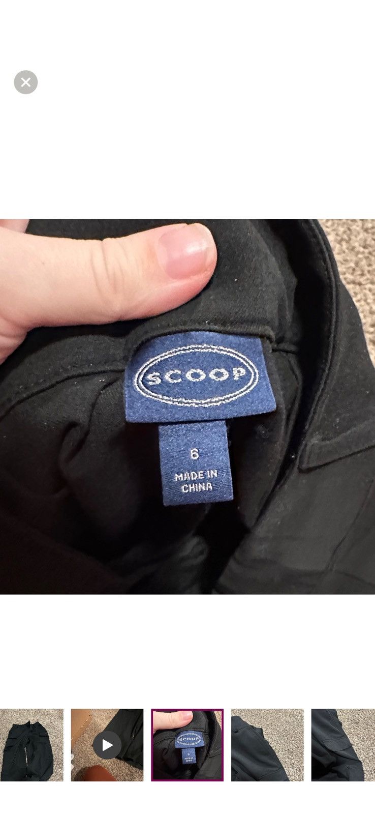 Other Black cargo pants Size 30" / US 8 / IT 44 - 3 Thumbnail