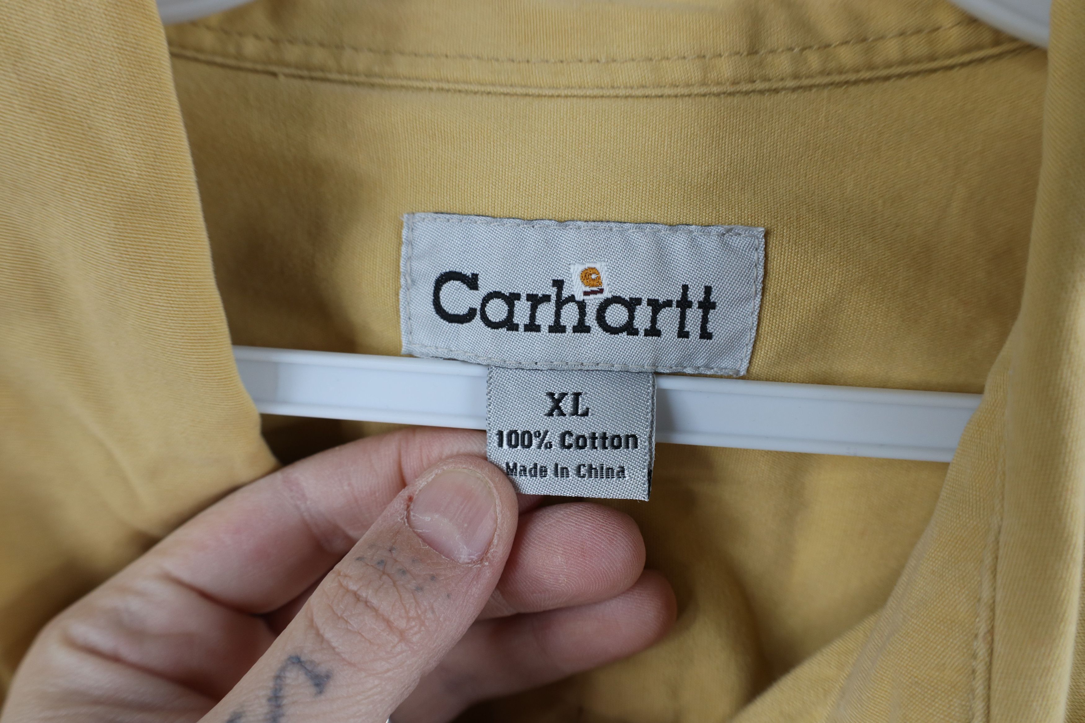 Carhartt × Vintage Vintage Carhartt Heavyweight Short Sleeve Collared Shirt Size US XL / EU 56 / 4 - 9 Thumbnail