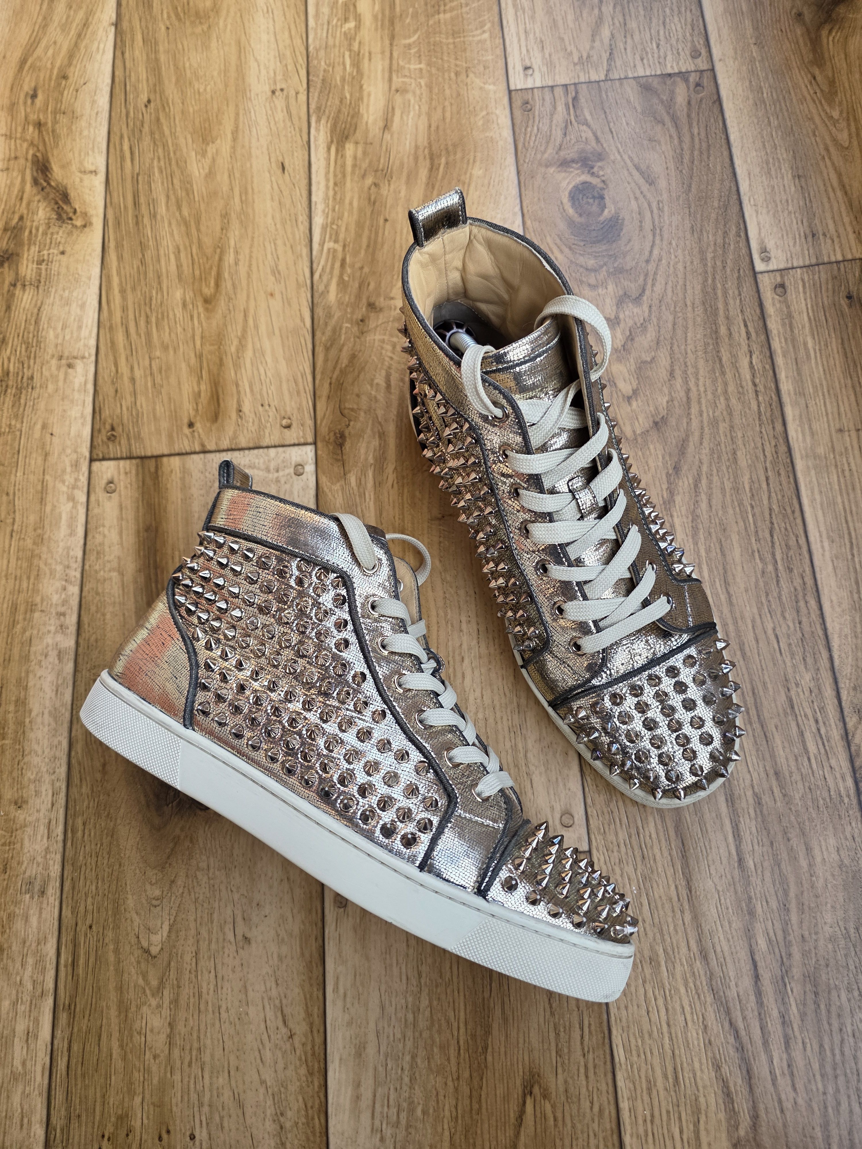 Christian Louboutin Christian Louboutin Gold Louis Spikes | Grailed