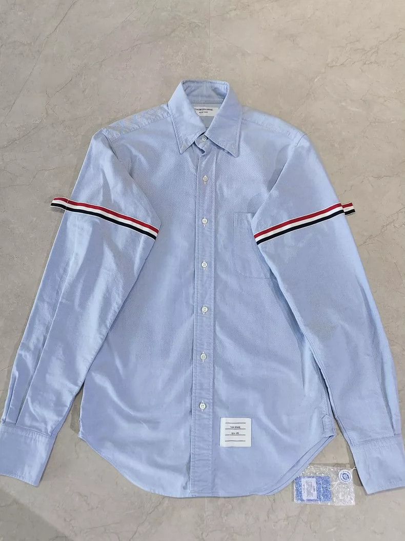 Thom Browne Thom Browne Classic Blue Shirt - dmc Size US S / EU 44-46 / 1 - 1 Thumbnail