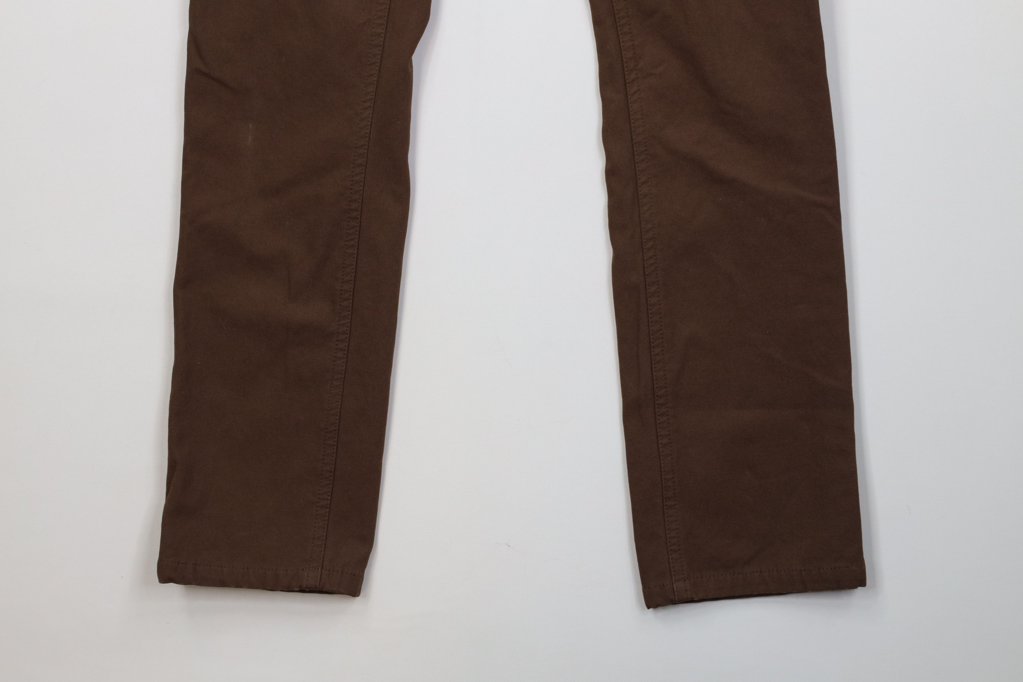 Vintage Jetty Mariner Flannel Lined Skinny Leg Canvas Pants Brown Size US 30 / EU 46 - 5 Thumbnail