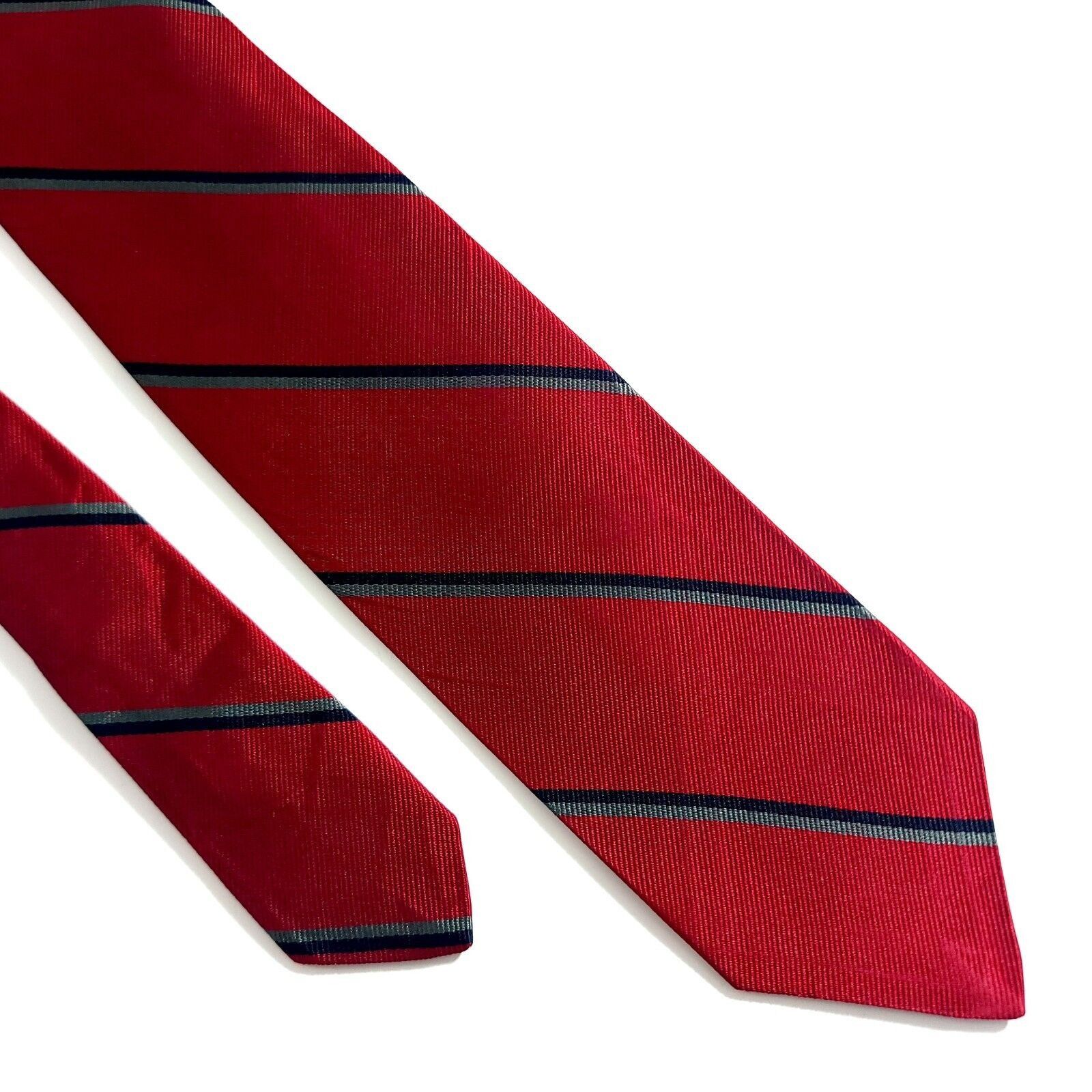 Robert Talbott Robert Talbott Hand Sewn Nordstrom Red Black Gray Striped Wo Size ONE SIZE - 1 Thumbnail