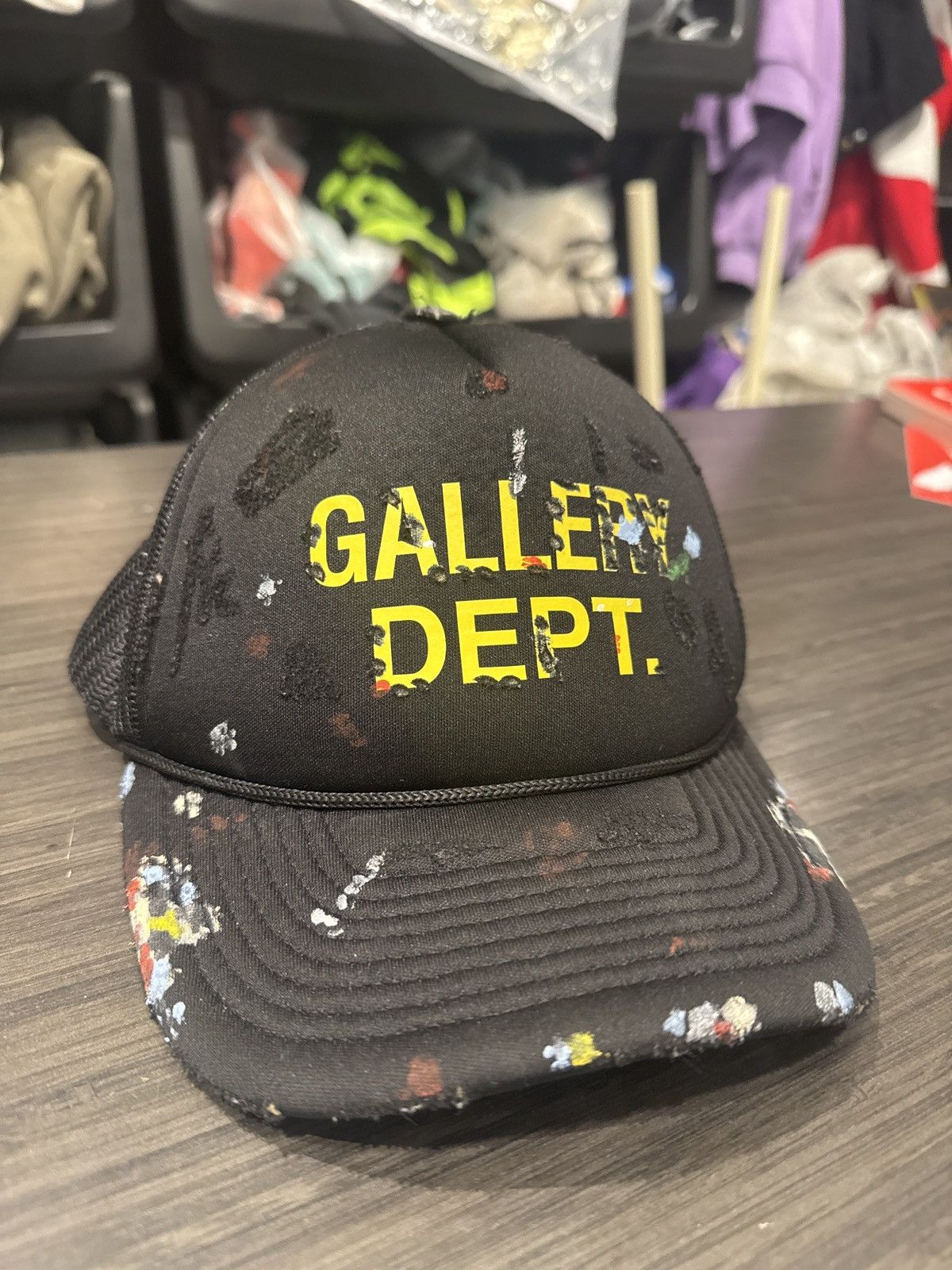 Gallery Dept. Gallery dept painted black hat distressed Size ONE SIZE - 1 Thumbnail