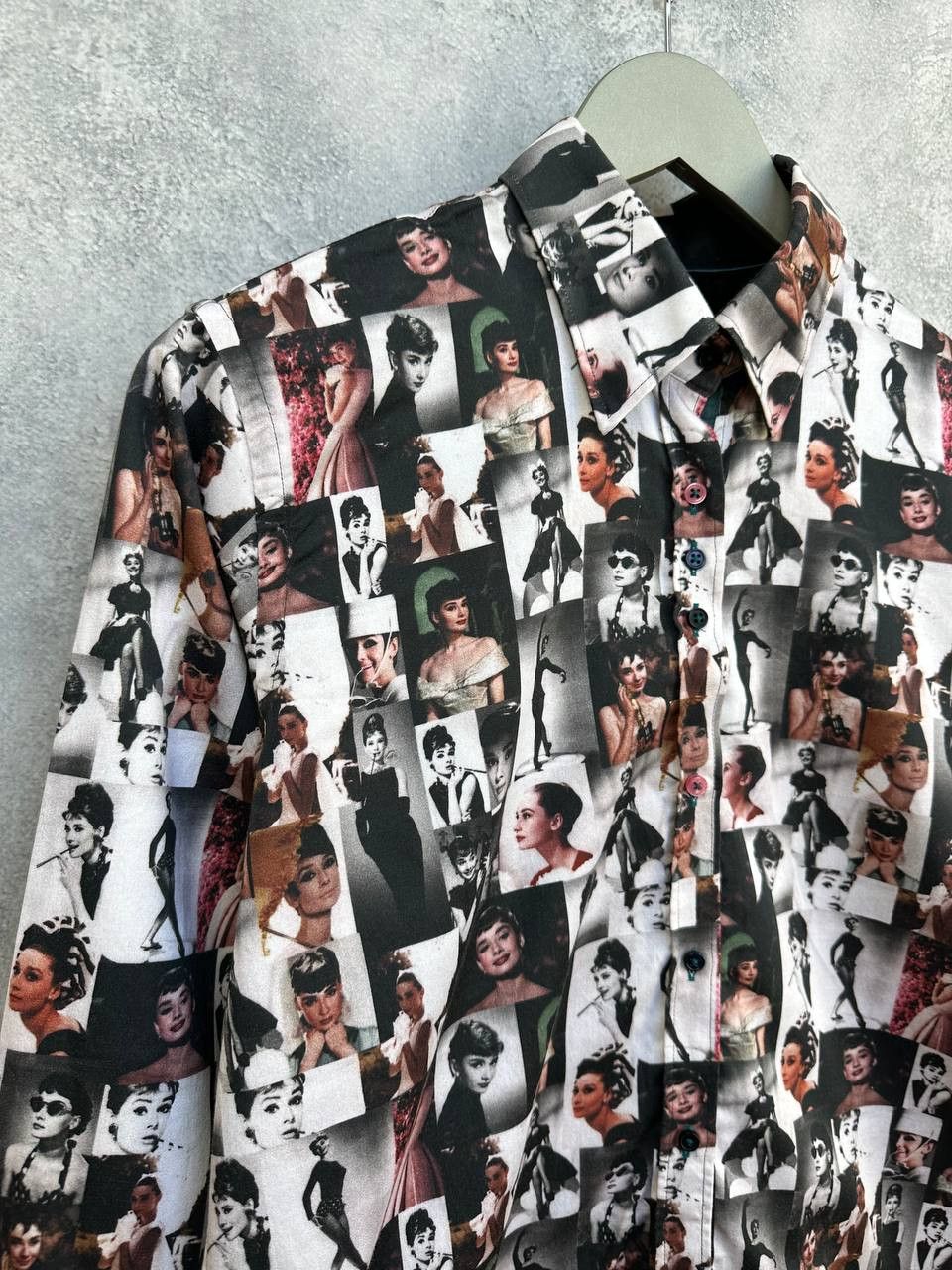 Other Claudio Lugli “Audrey Hepburn Collage” Shirt Iconic Print Size US S / EU 44-46 / 1 - 3 Thumbnail
