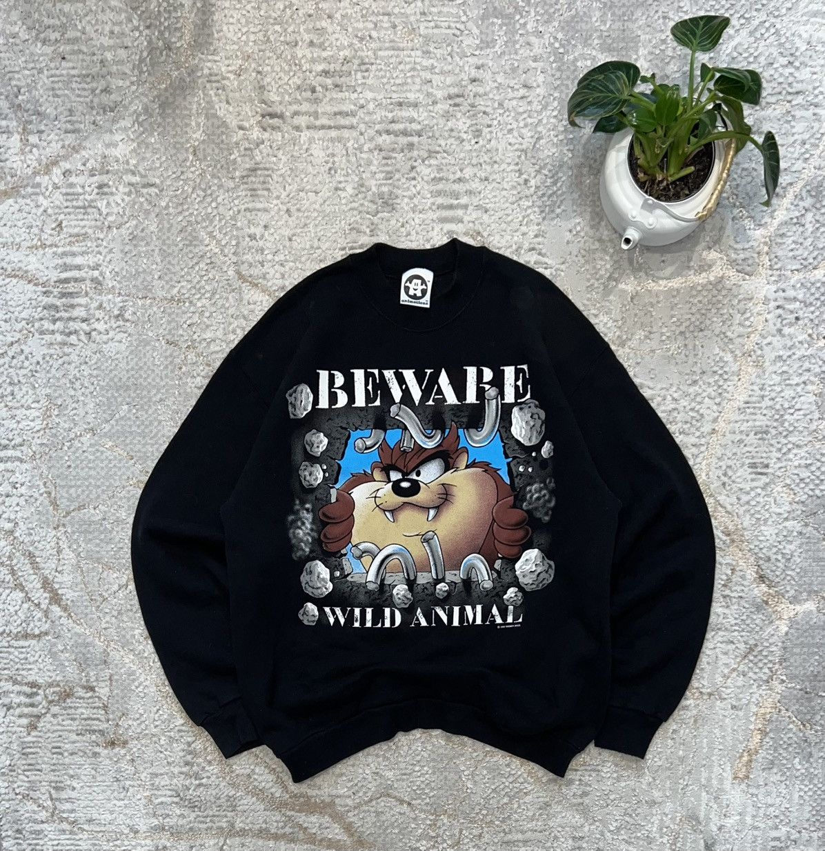 Jerzees × Vintage × Warner Bros VINTAGE 1994 WARNER BROS TASMANIAN DEVIL SWEATSHIRT CREWNECK Size US L / EU 52-54 / 3 - 1 Thumbnail