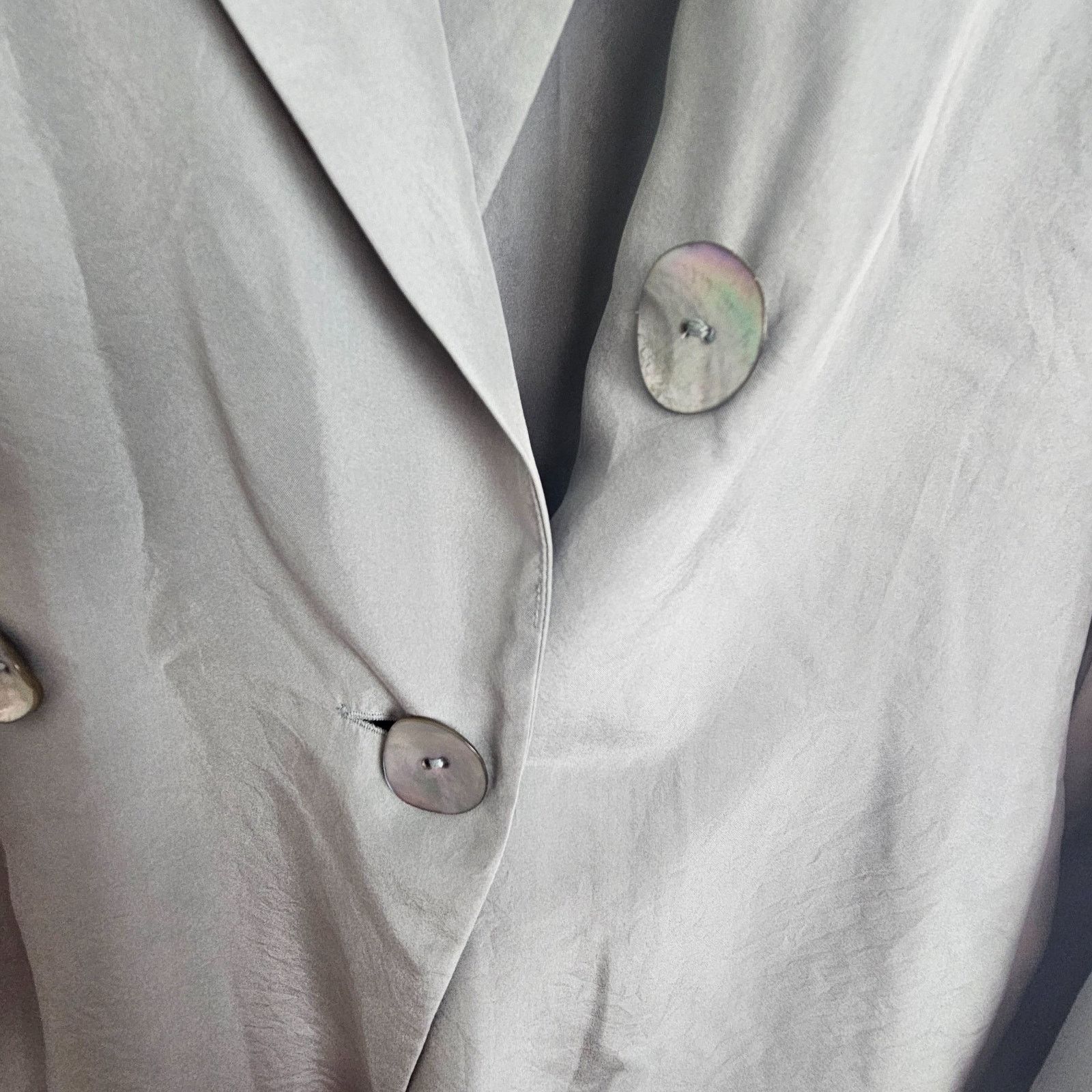 Vince Vince Womens Silk Blazer Double Breasted Size 8 Quiet Luxury Size M / US 6-8 / IT 42-44 - 7 Thumbnail