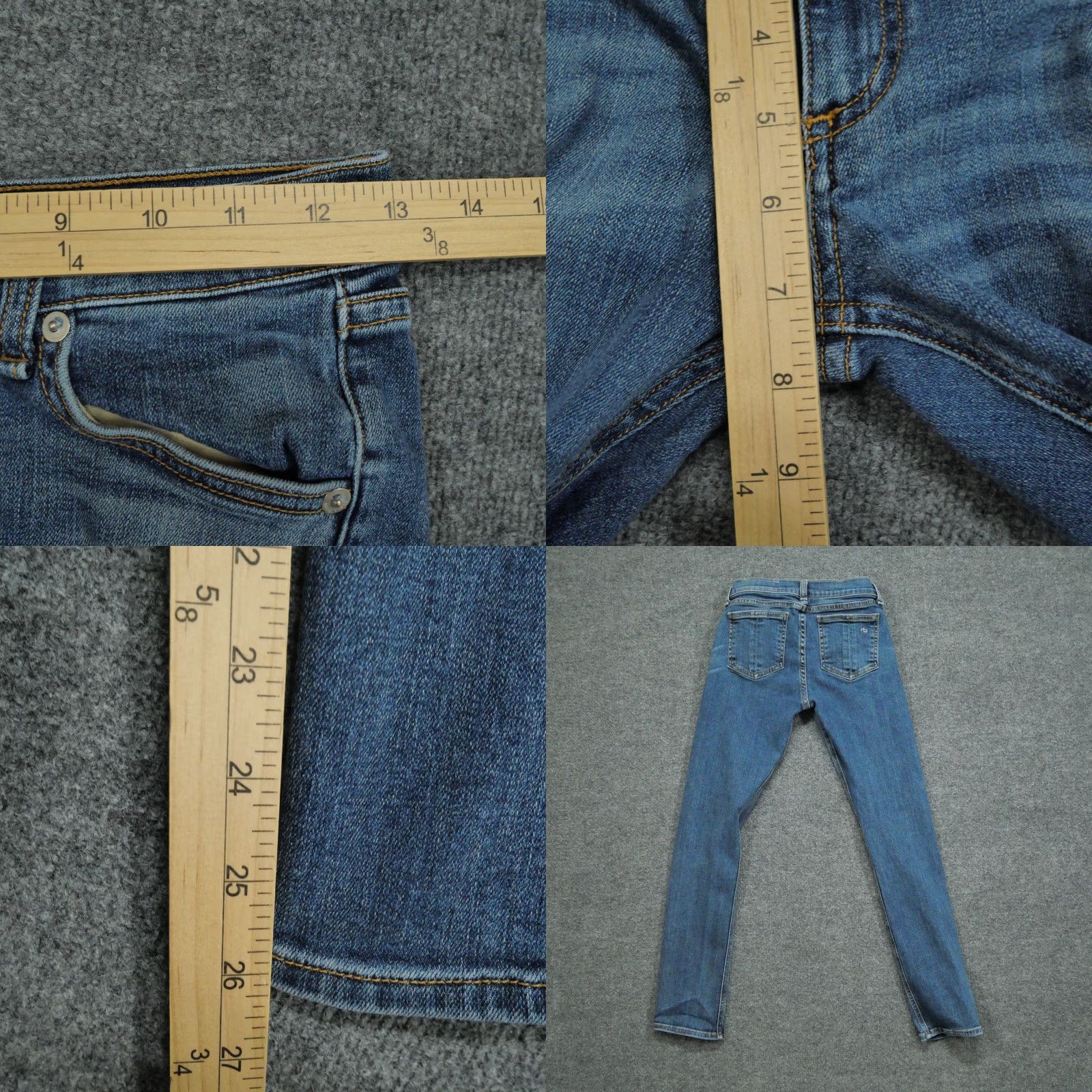 Rag & Bone rag & bone Jeans Womens Skinny Stretch Blue 25 26x26 Denim Size 42" / US 20 - 8 Thumbnail