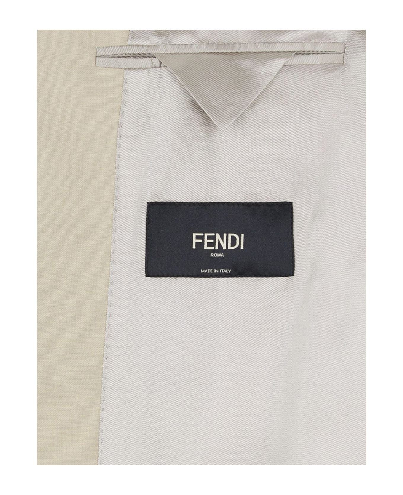 Fendi o1s1wg111025 Jacket in Beige Size US L / EU 52-54 / 3 - 3 Thumbnail